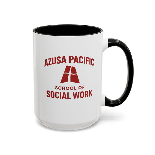 Azusa Pacific University - School of Social Work -Accent Mug - 15oz