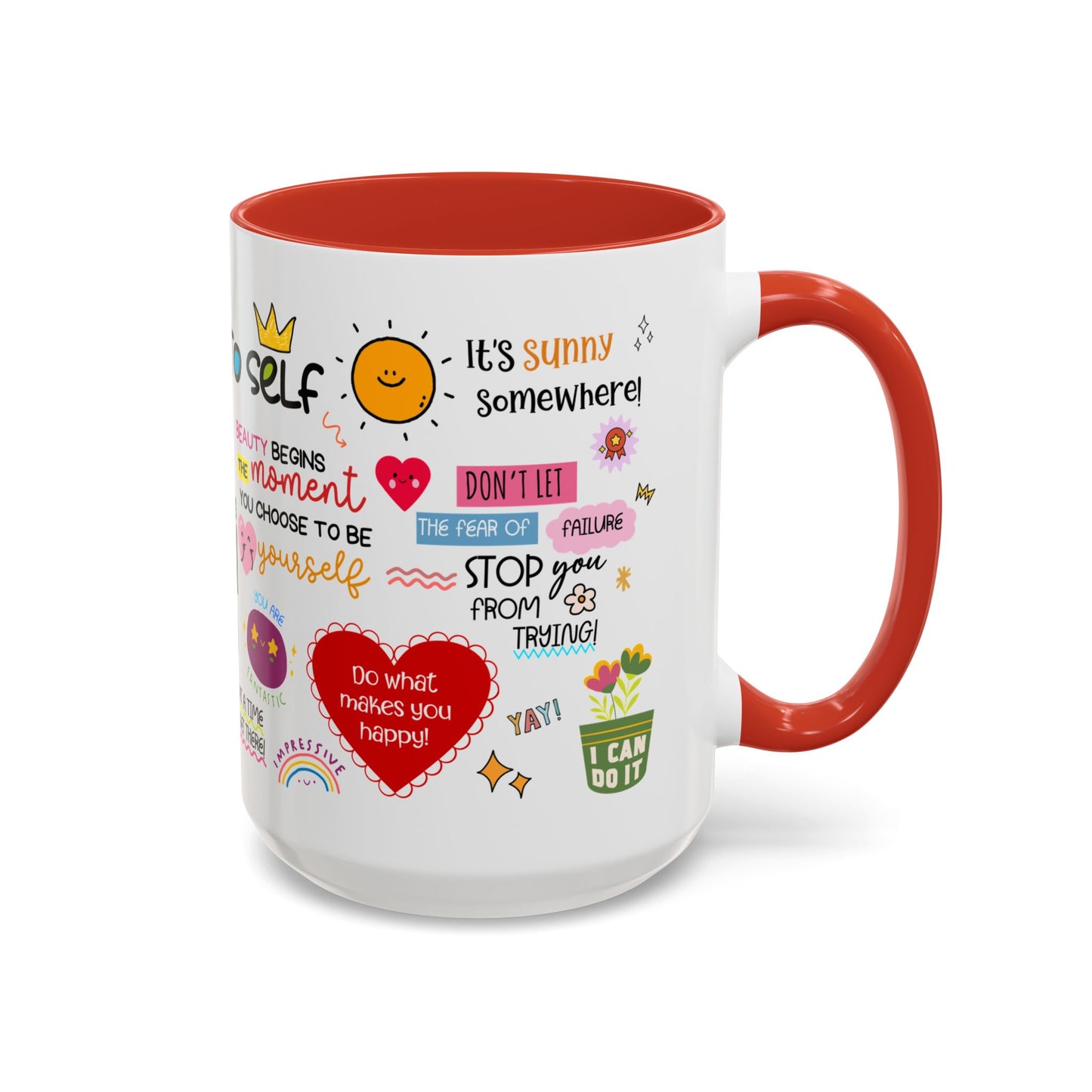 Note to Self Inspirational Coffee Mug — Motivational Quotes 15oz - Social Worker