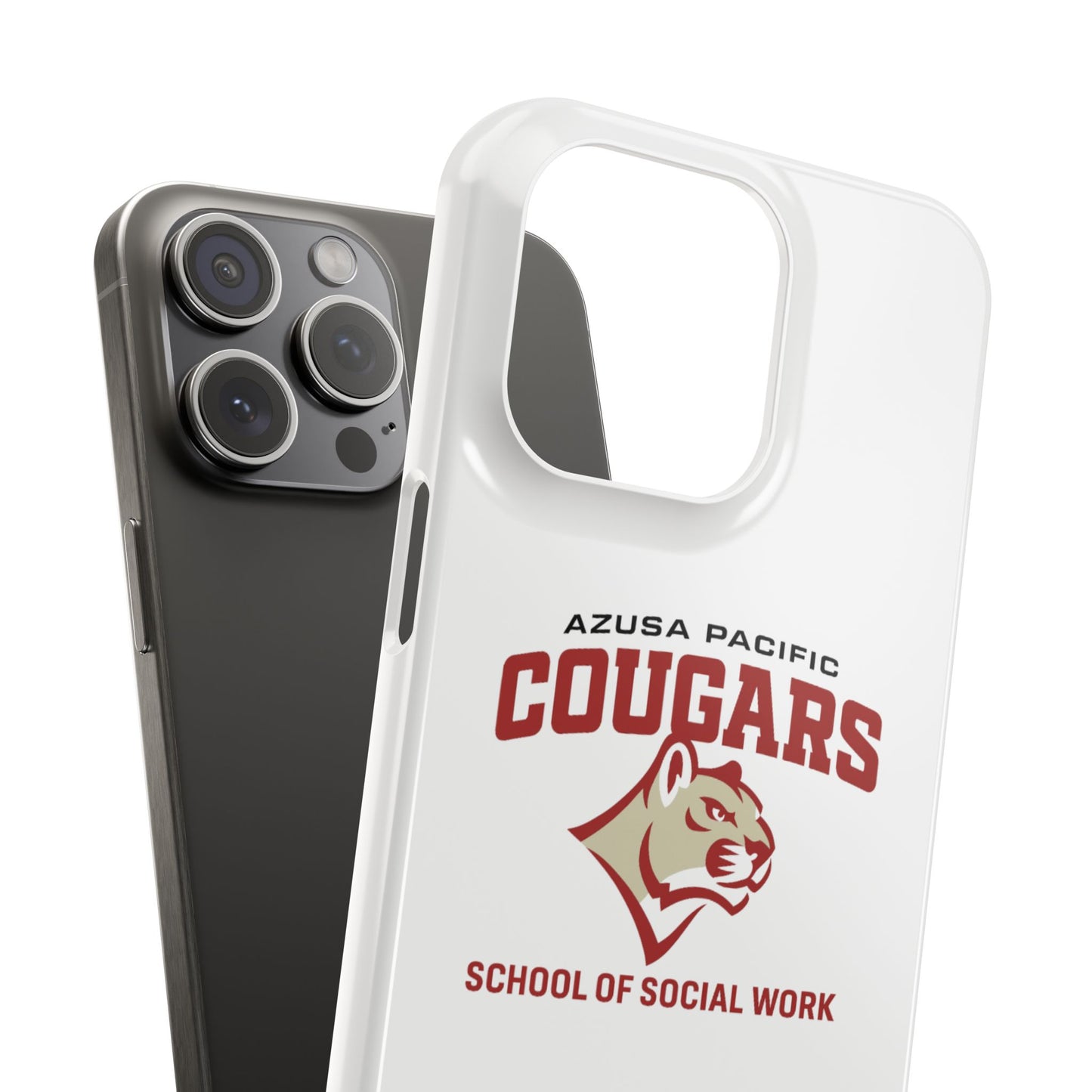 Azuza Pacific University - Slim I-Phone Case - School of Social Work (White)