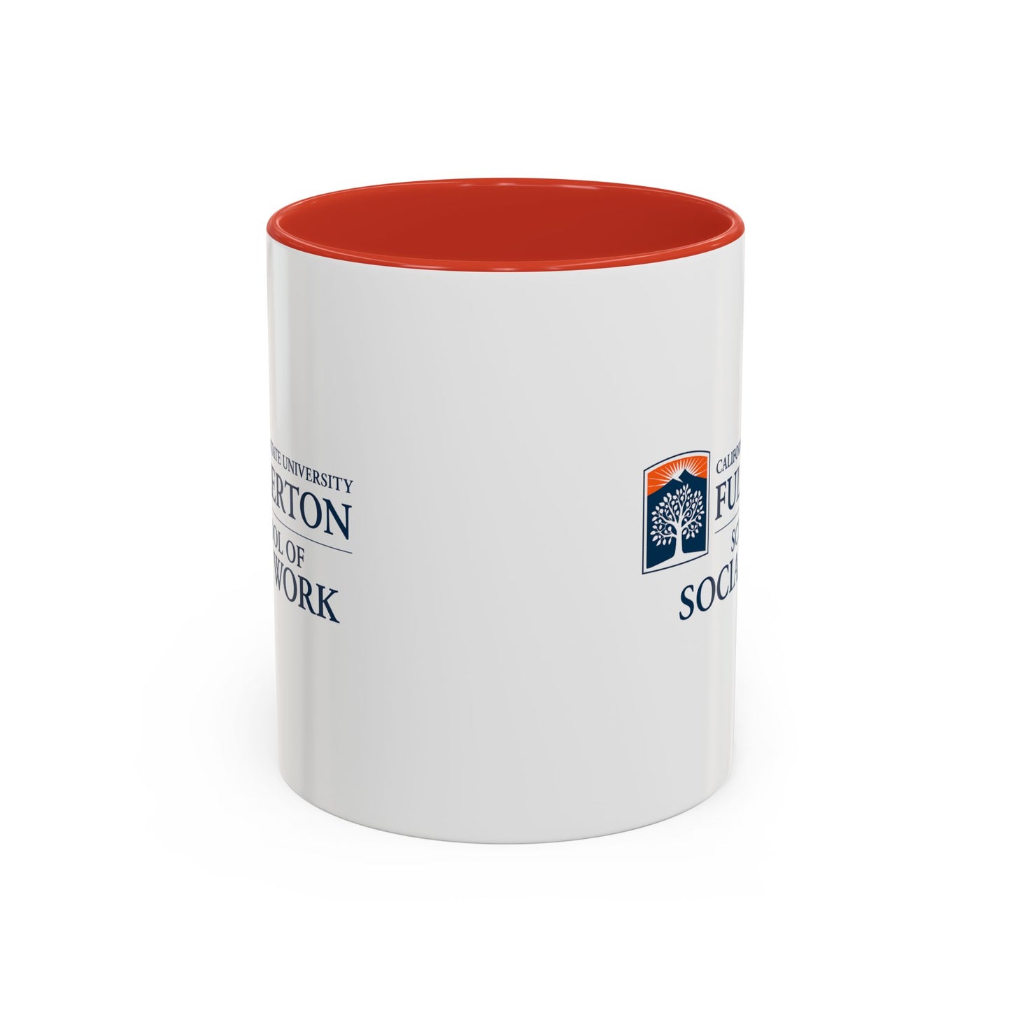 Fullerton School of Social Work Customized Accent Coffee Mug - 15oz