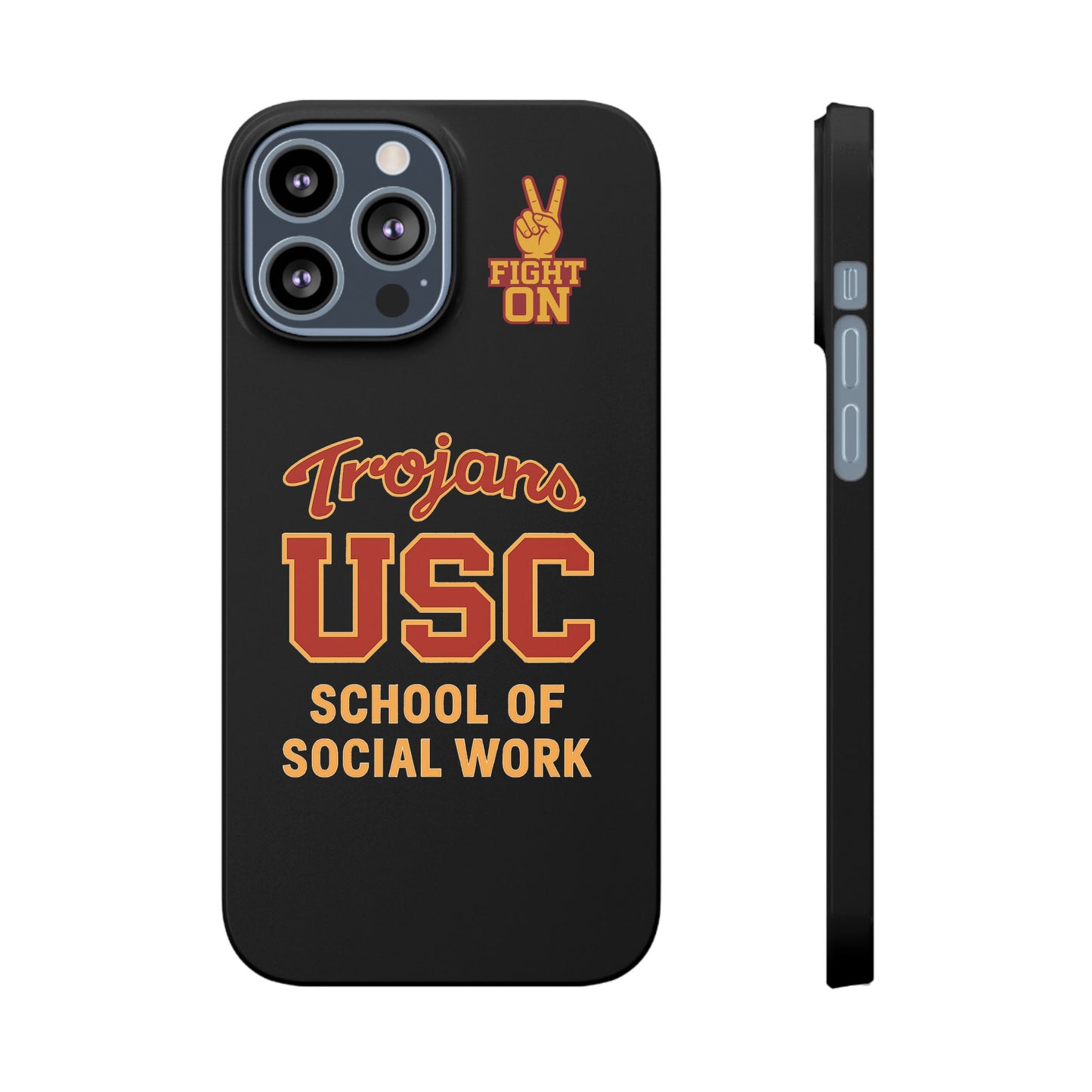 USC Trojans Slim I-Phone Case - School of Social Work (Black)