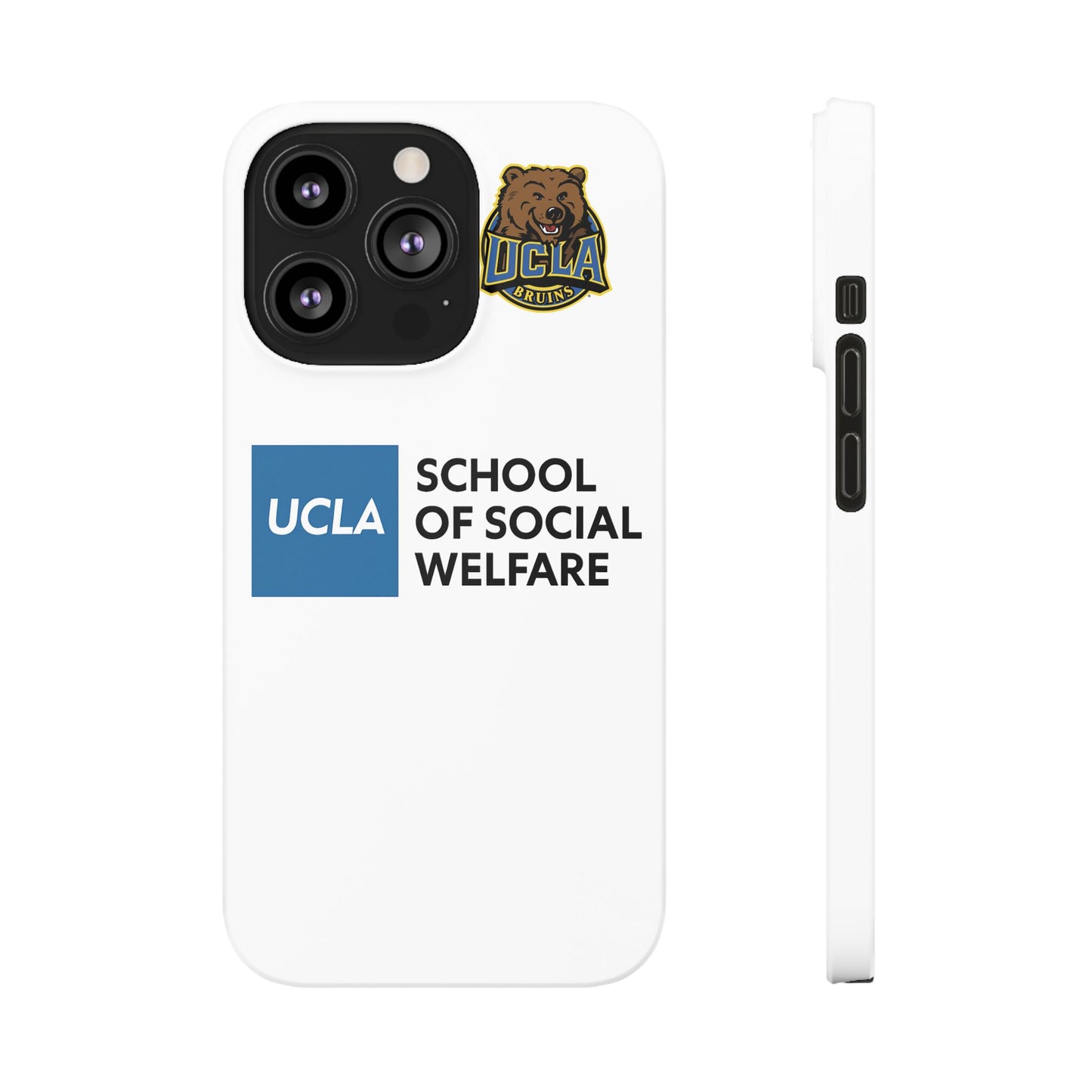UCLA Slim I-Phone Case - School of Social Welfare (White)