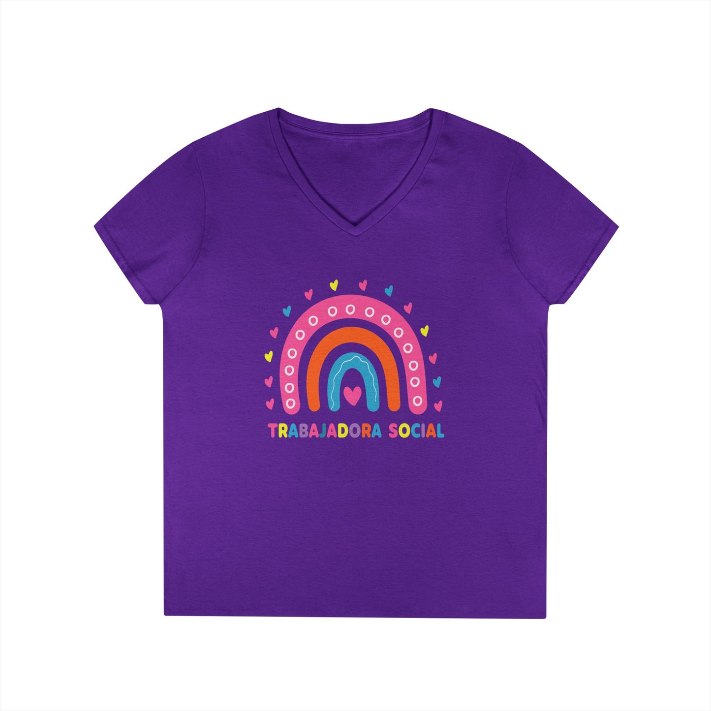 Trabajadora Social Rainbow V-Neck Tee