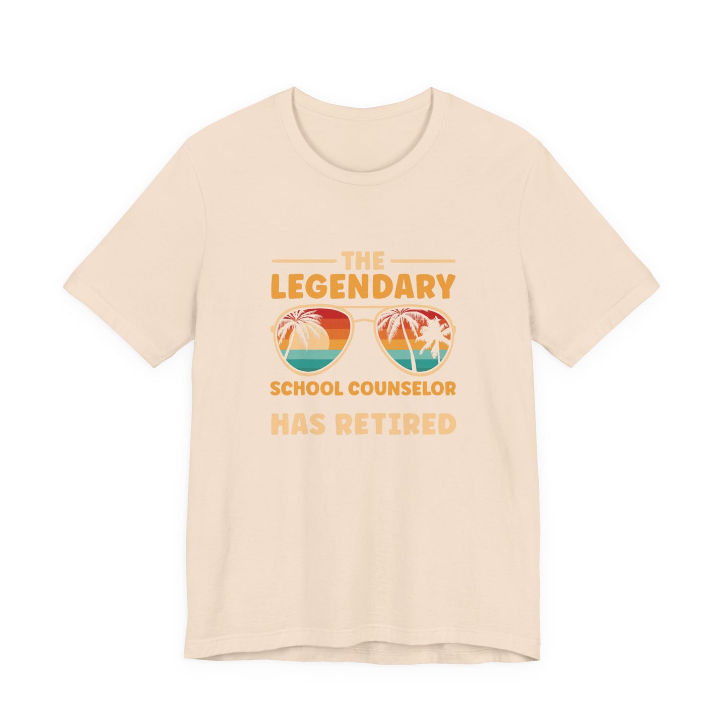 Unisex The Legendary School Counselor Has Retired T-Shirt — Retirement Gift Tee for Counselors