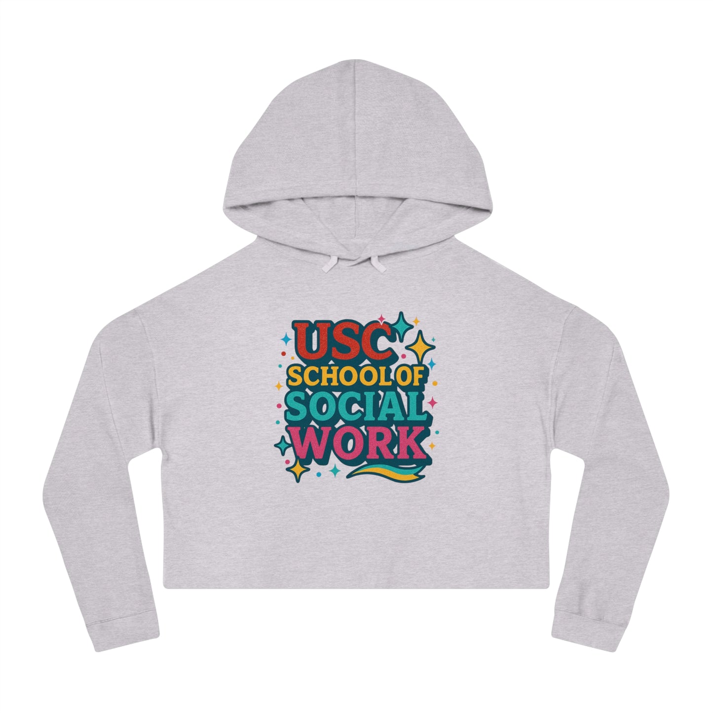 Sparkle - USC School of Social Work Women's Cropped Hoodie