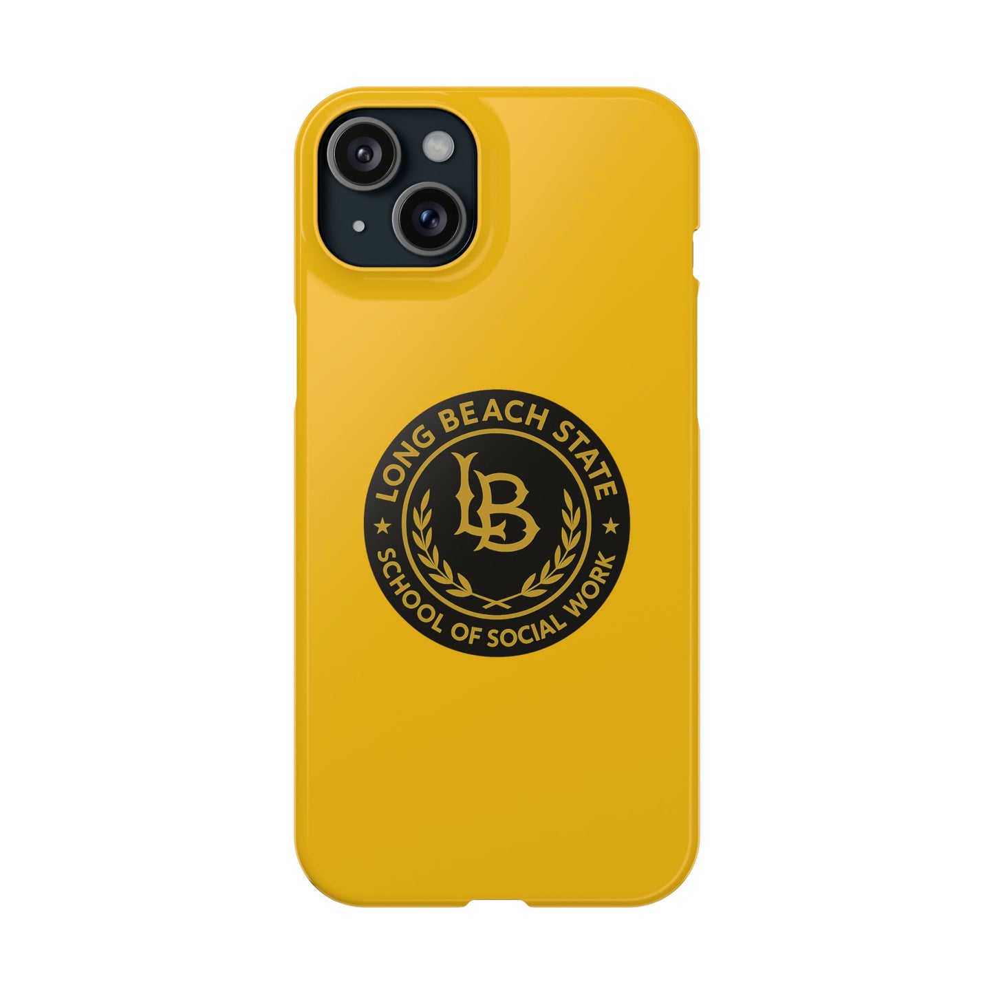 Long Beach State University - Slim I-Phone Case - School of Social Work (Yellow)