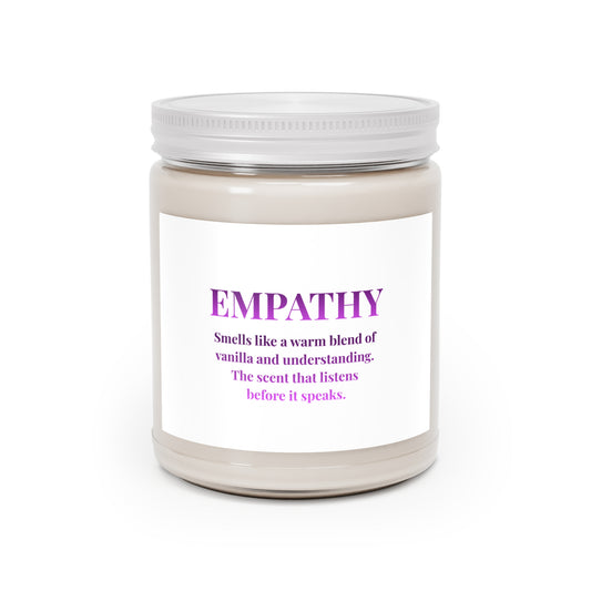 Empathy Scented Soy Candle — Vanilla & Warm Notes, 9 oz Jar