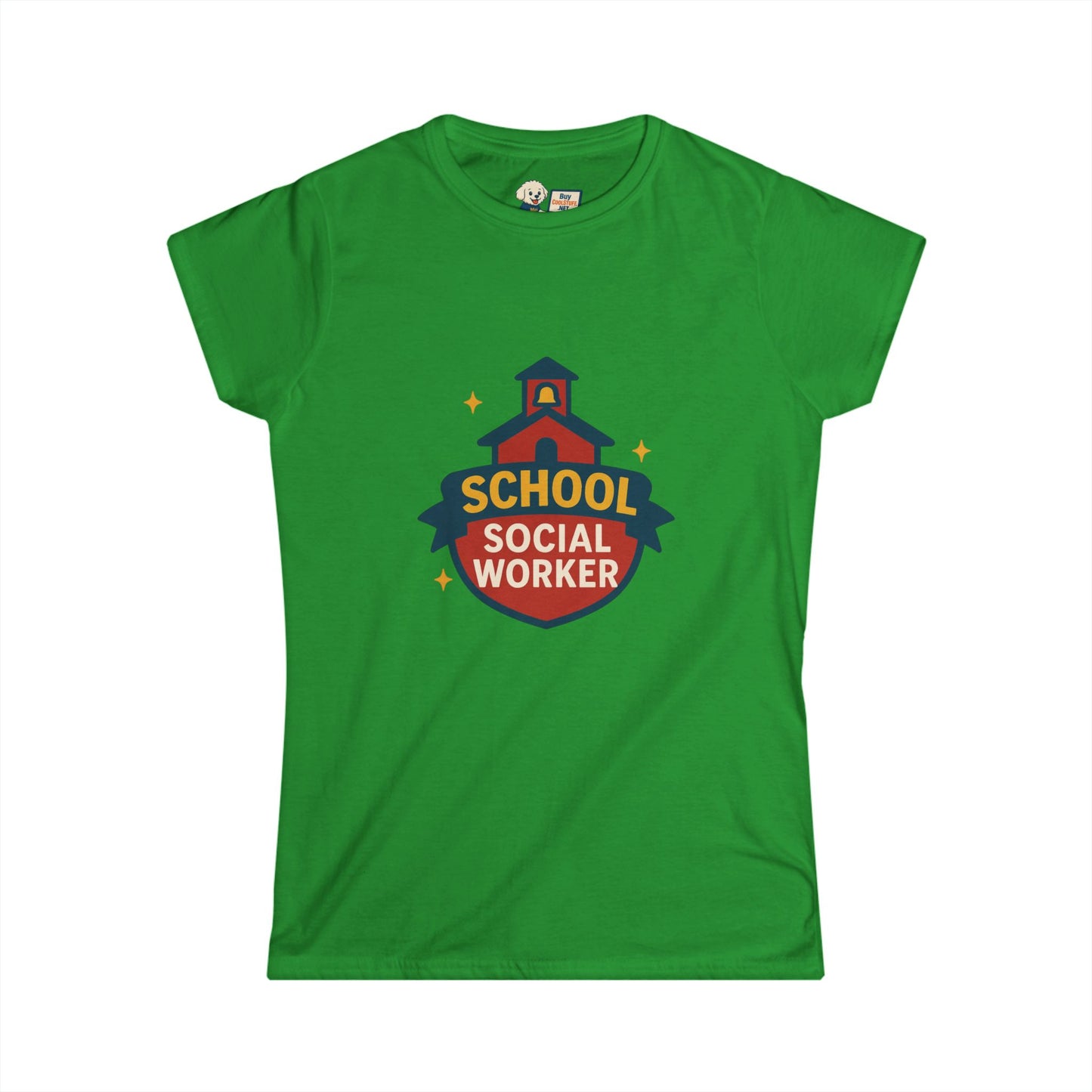 School Social Worker Women's Softstyle Tee - Empowerment Shirt for Education