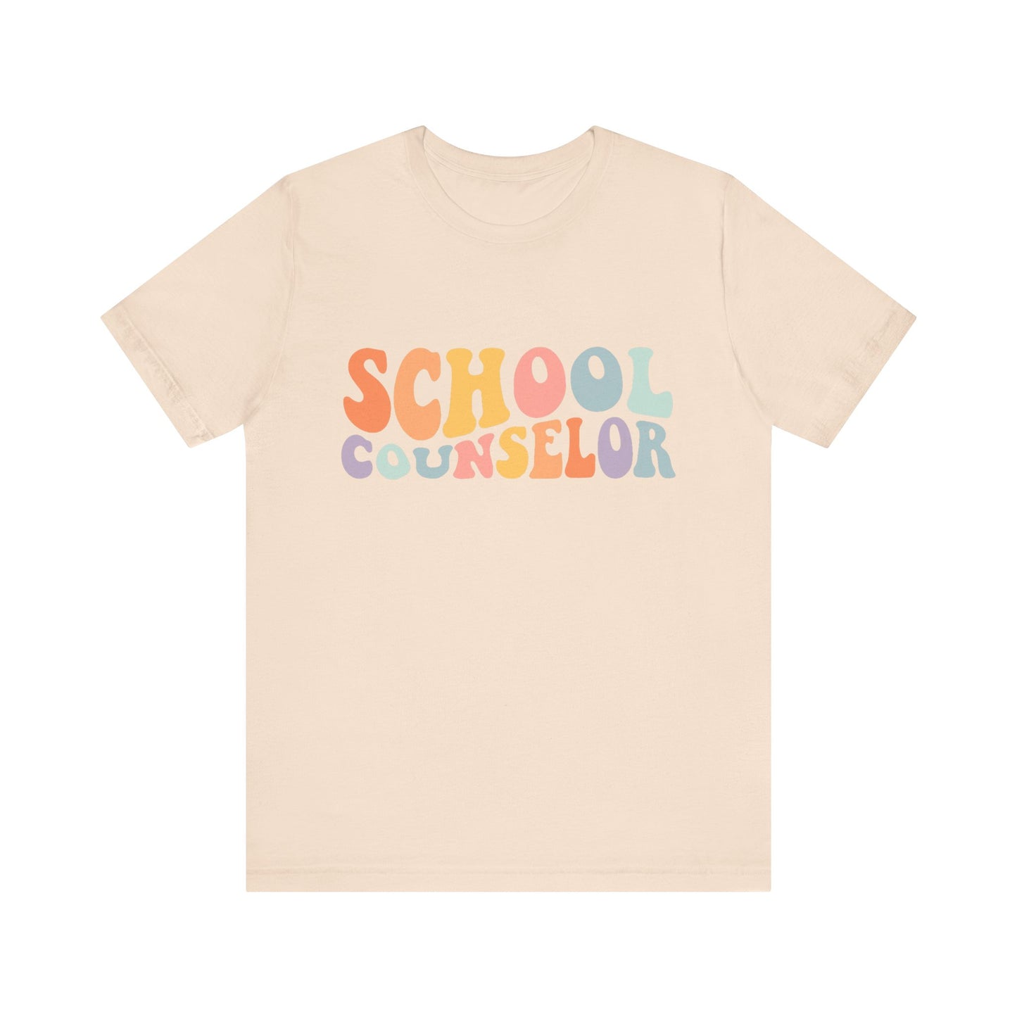 Unisex School Counselor Retro Shirt — Colorful Counseling Appreciation Tee
