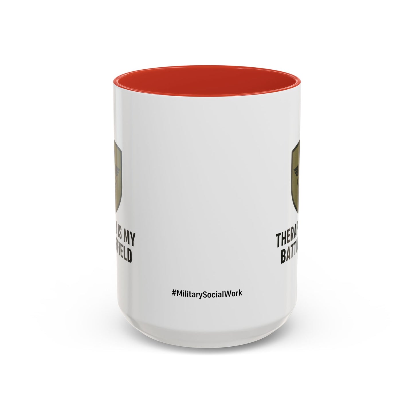 Military Social Work -Empowering Coffee Mug - "Therapy is My Battlefield" - Perfect Gift for Advocates and Supporters