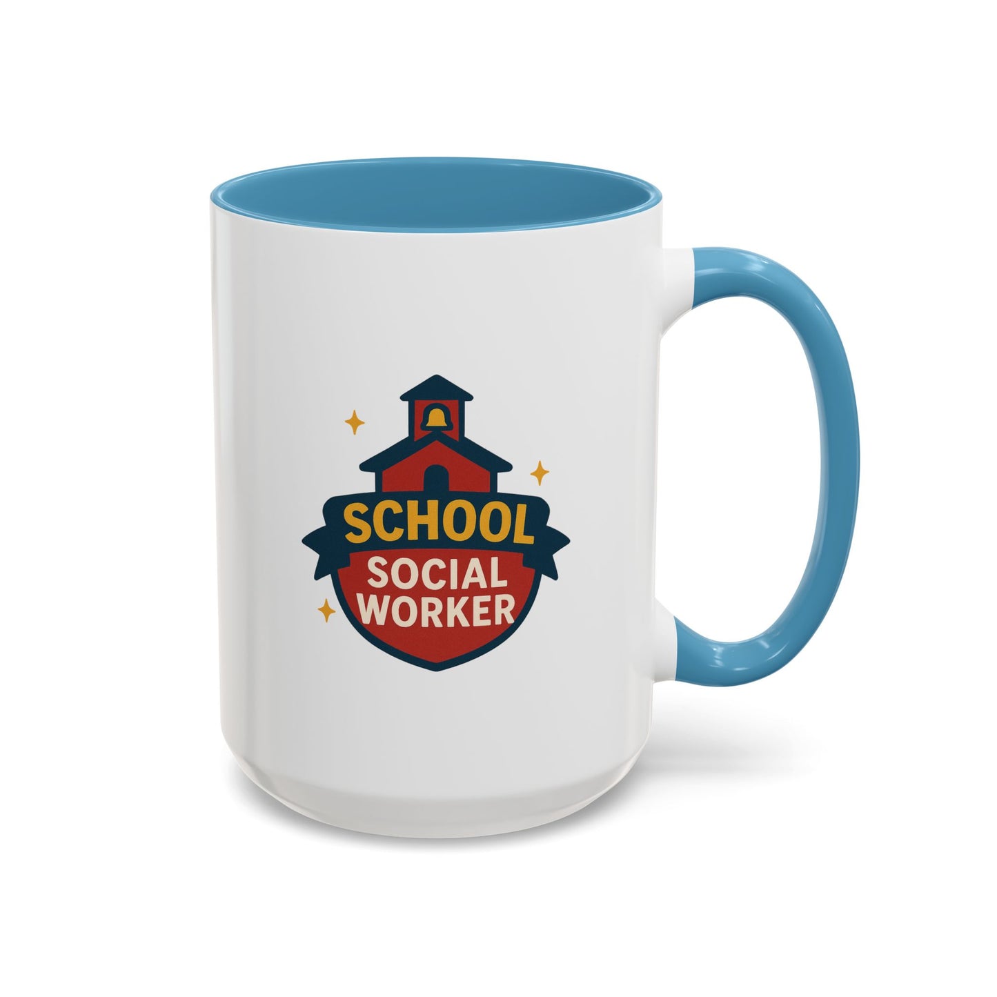 LCSW & School Social Worker Coffee Mug – Fueled by Coffee & Chaos (Various Colors)