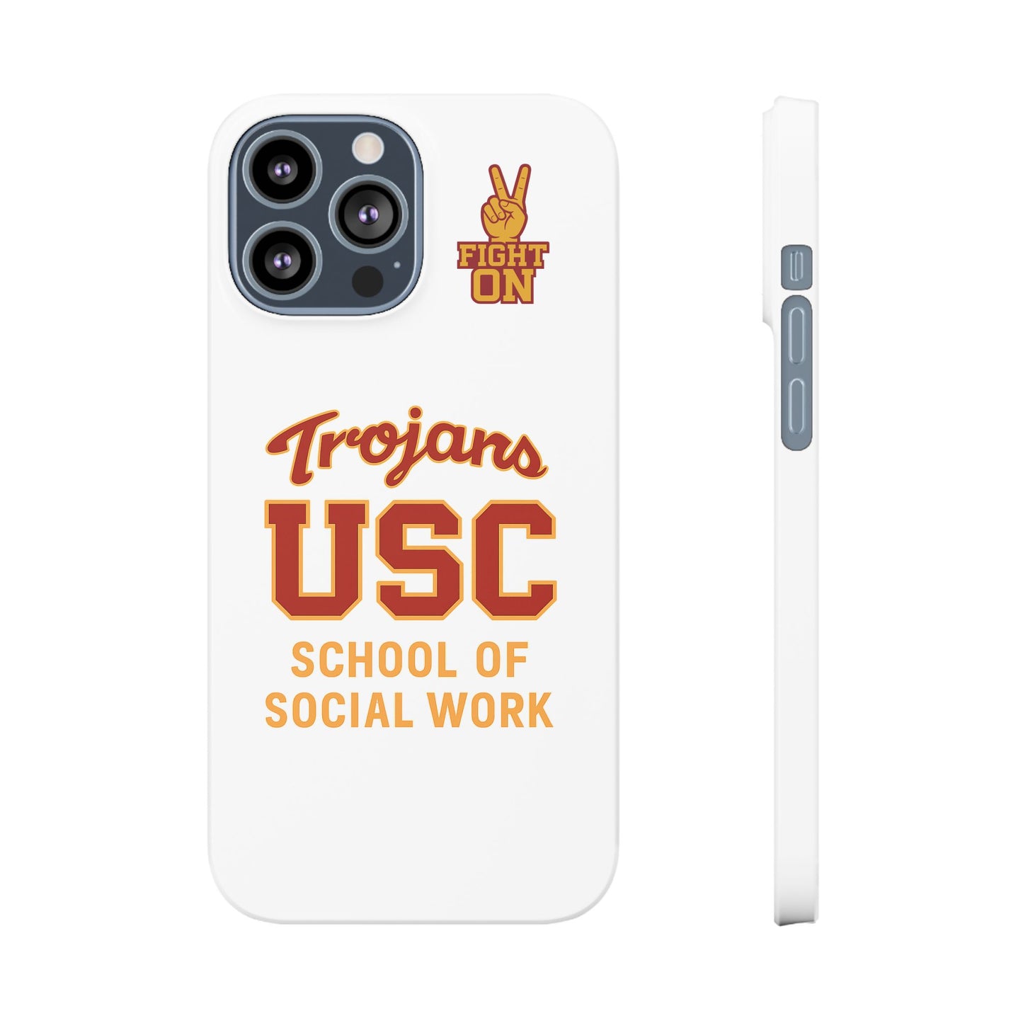 USC Trojans Slim I-Phone Case - School of Social Work (White)