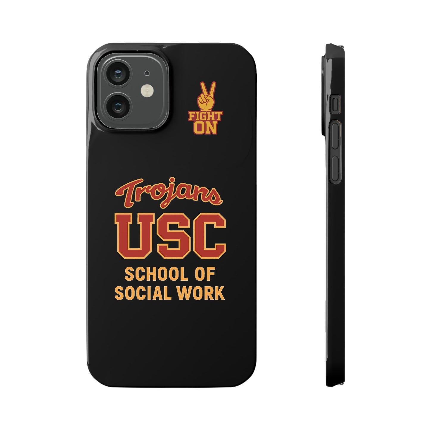 USC Trojans Slim I-Phone Case - School of Social Work (Black)