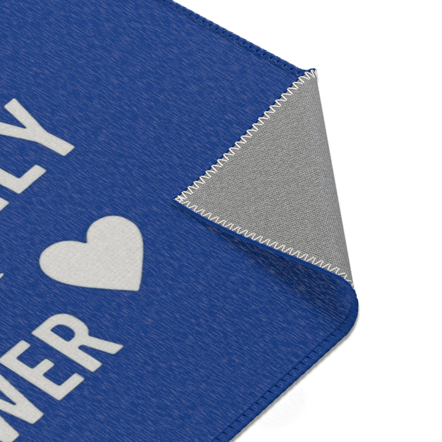 School Social Work Inspirational Area Rug - Royal Blue