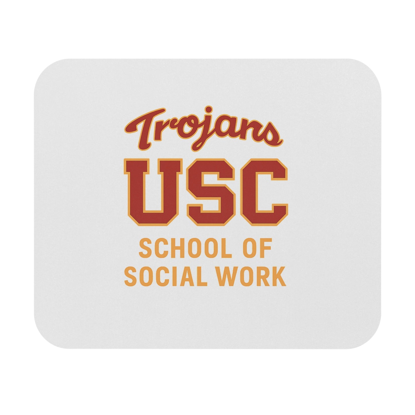 USC Trojans School of Social Work Mouse Pad — Rectangle Computer Desk Mat
