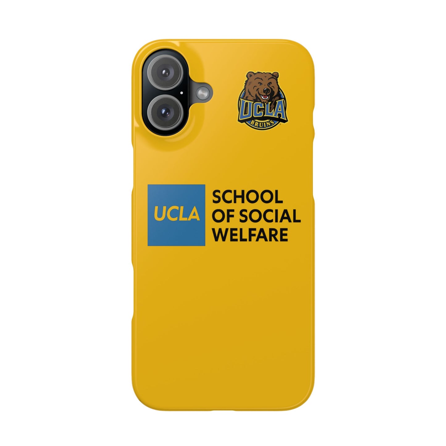 UCLA Slim I-Phone Case - School of Social Welfare (Yellow)