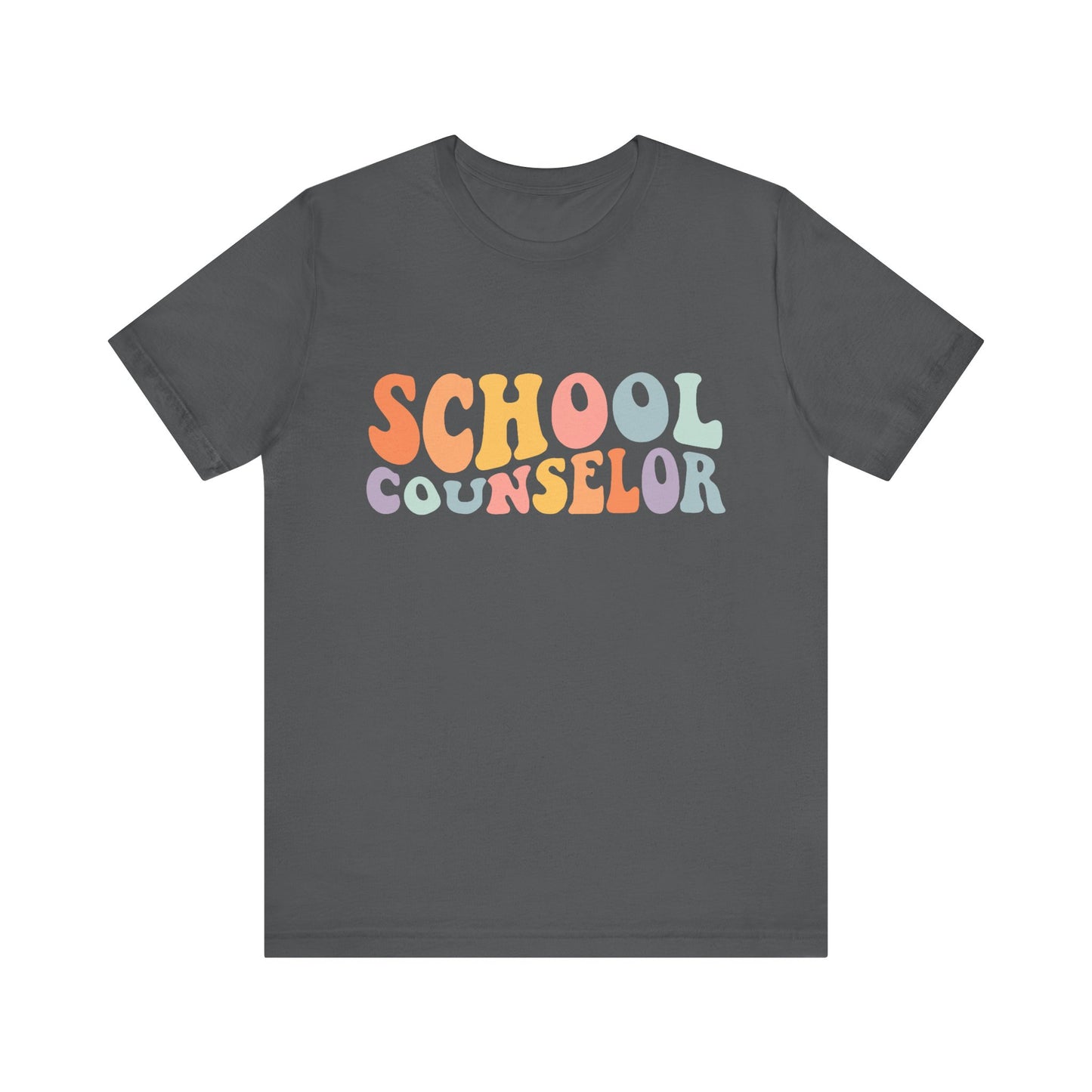 Unisex School Counselor Retro Shirt — Colorful Counseling Appreciation Tee