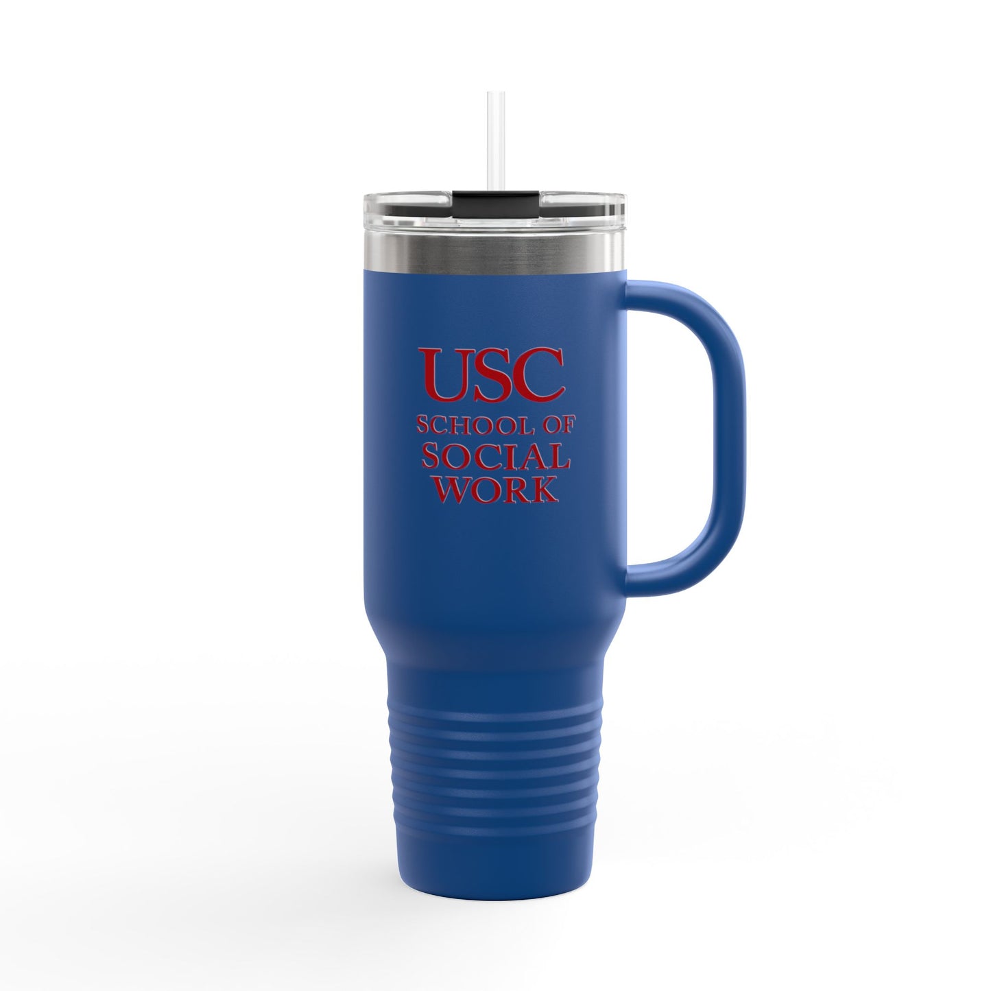 USC School of Social Work Insulated Travel Mug - 40oz Coffee Cup for Professionals & Students