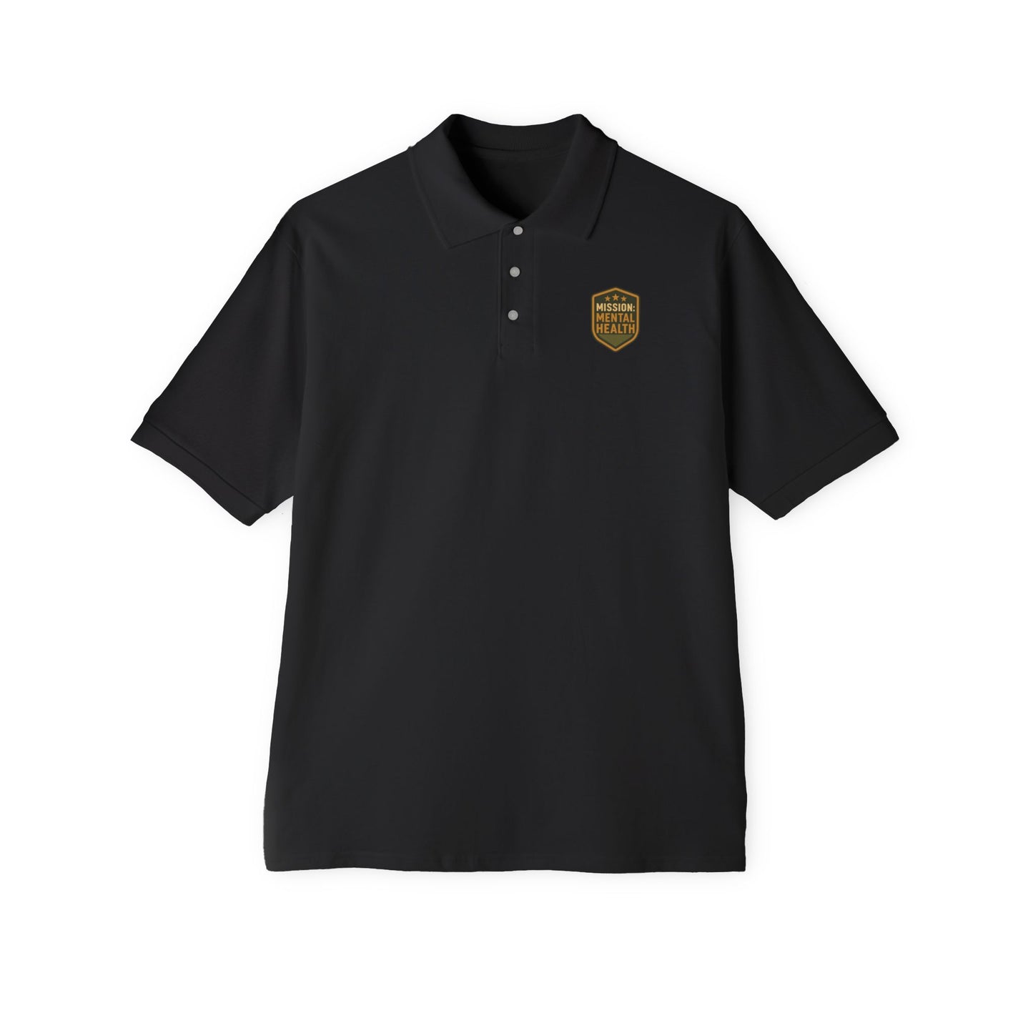 Military Social Work "Operation Mental Health" -Classic Men's Piqué Polo with Emblem