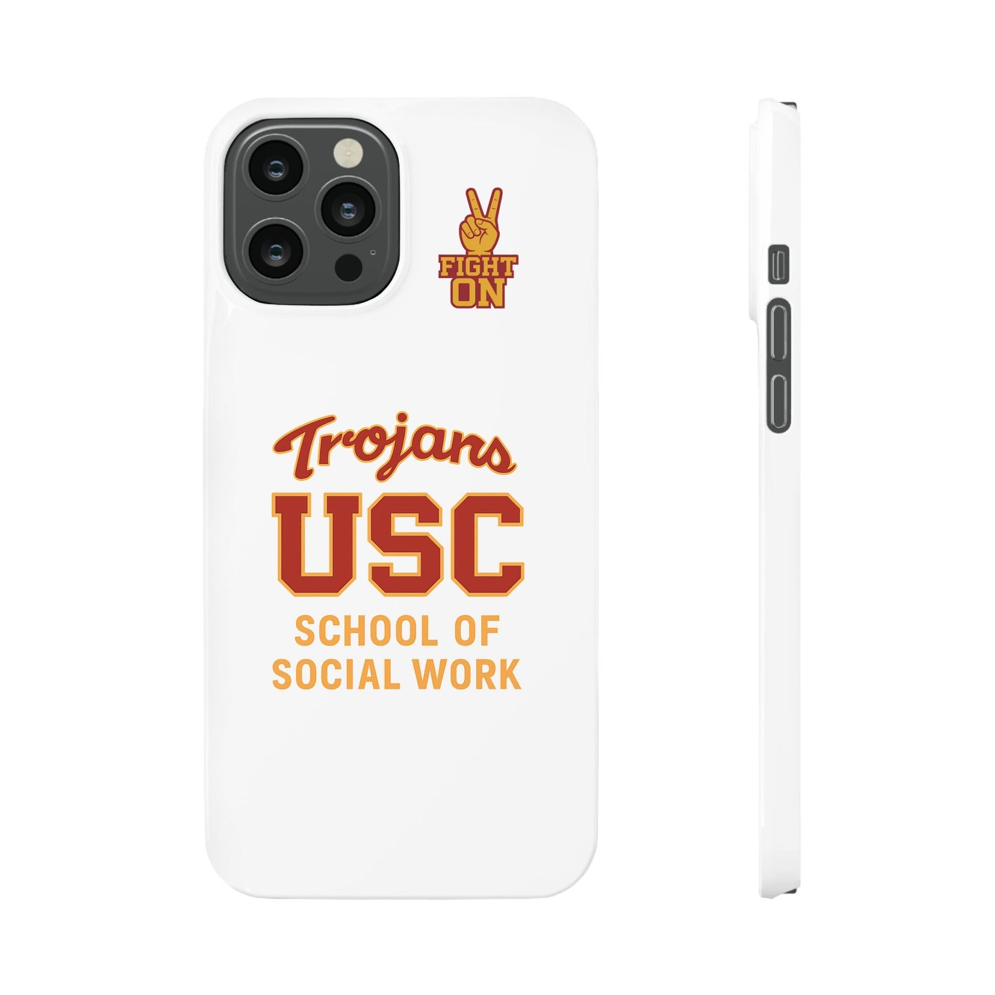 USC Trojans Slim I-Phone Case - School of Social Work (White)