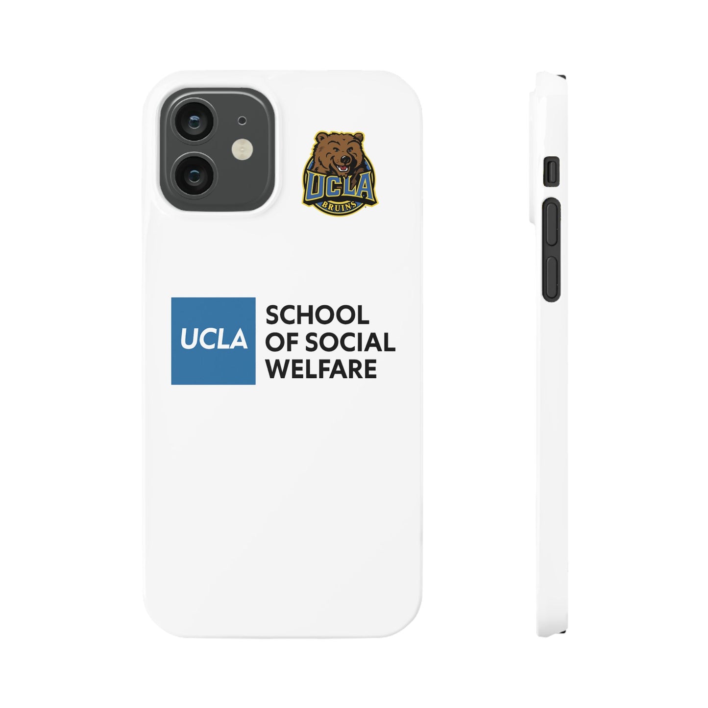 UCLA Slim I-Phone Case - School of Social Welfare (White)