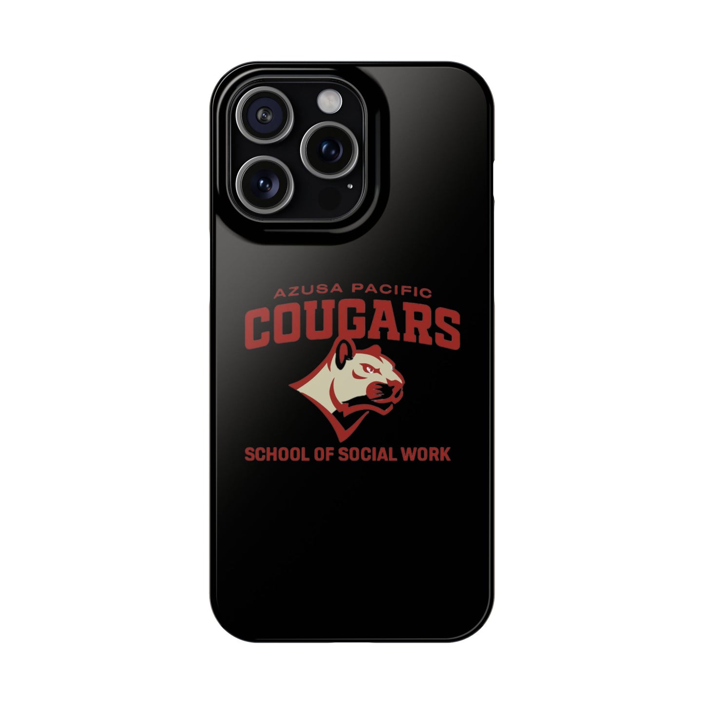 Azuza Pacific University - Slim I-Phone Case - School of Social Work (Black)