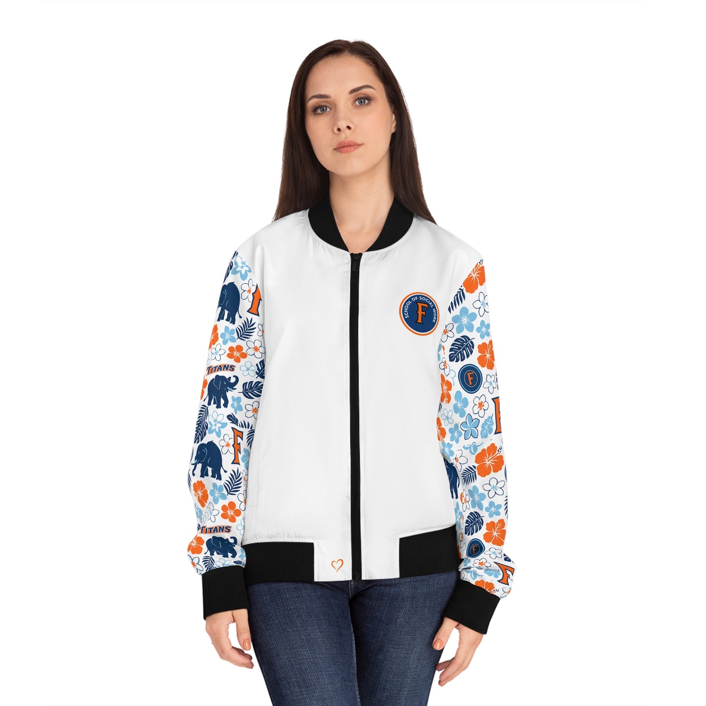 Cal State Fullerton University School of Social Work - Hawaiian Bomber Jacket