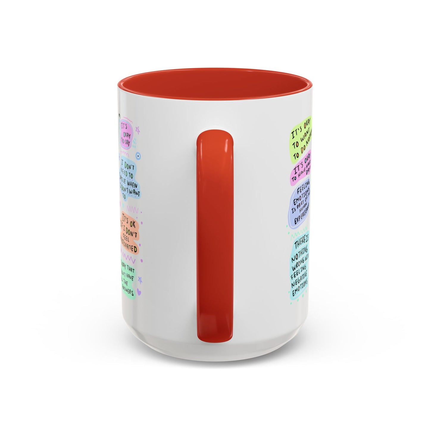 Mental Health Coffee Mug — "My Mental Health Cup" Affirmation Accent Mug
