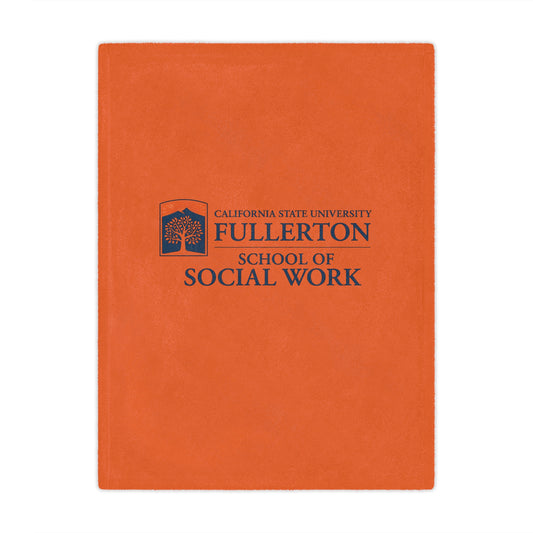 CSU Fullerton - School of Social Work Mini Blanket - Great for your office chair or your couch at home!