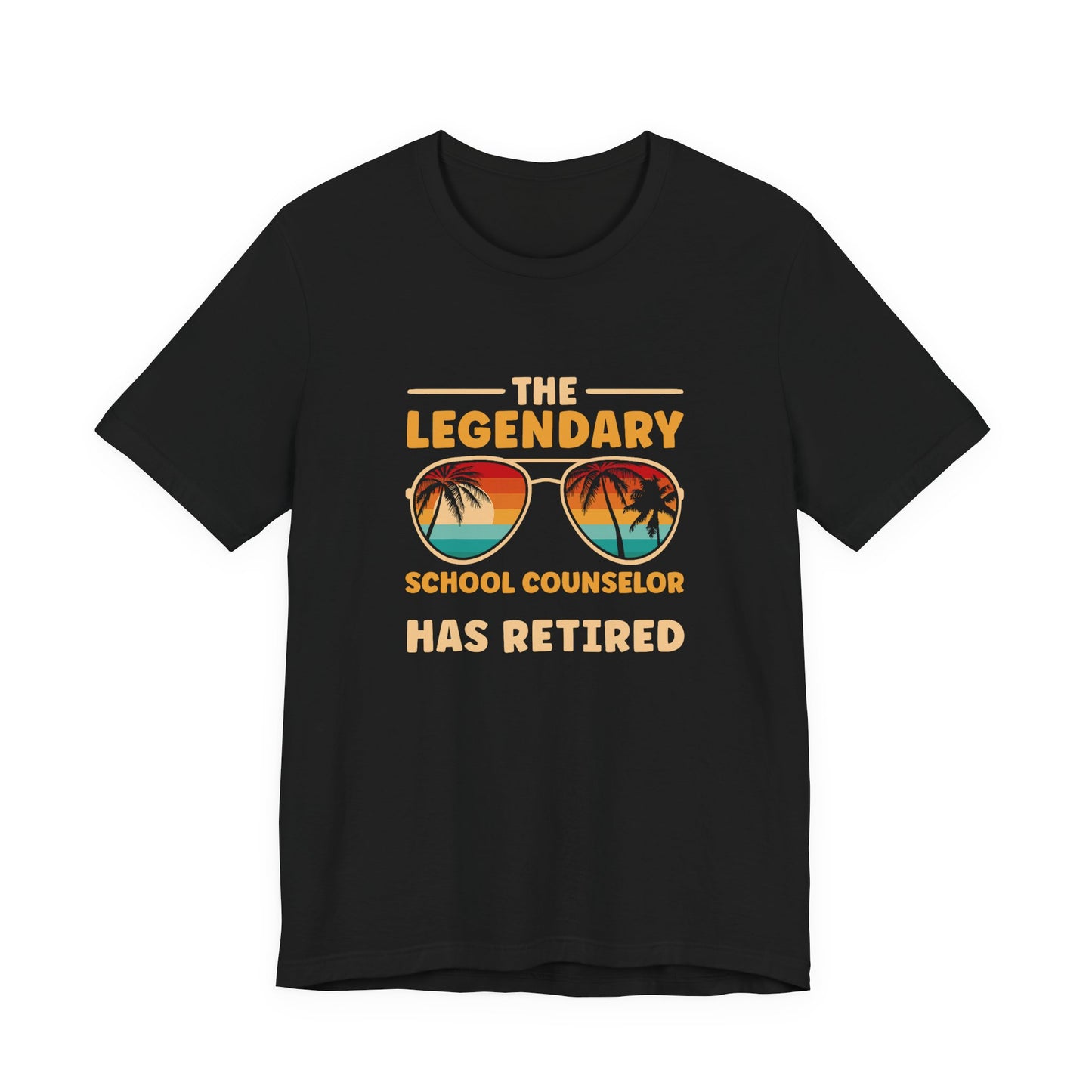 Unisex The Legendary School Counselor Has Retired T-Shirt — Retirement Gift Tee for Counselors