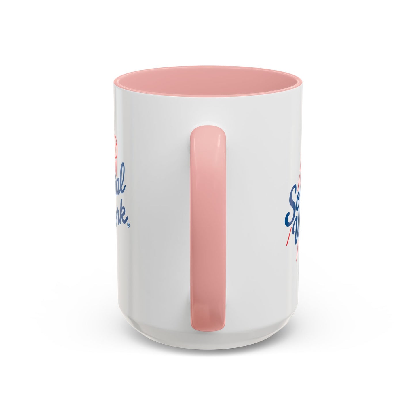 Social Work Baseball Coffee Mug — Retro Script Accent 15oz