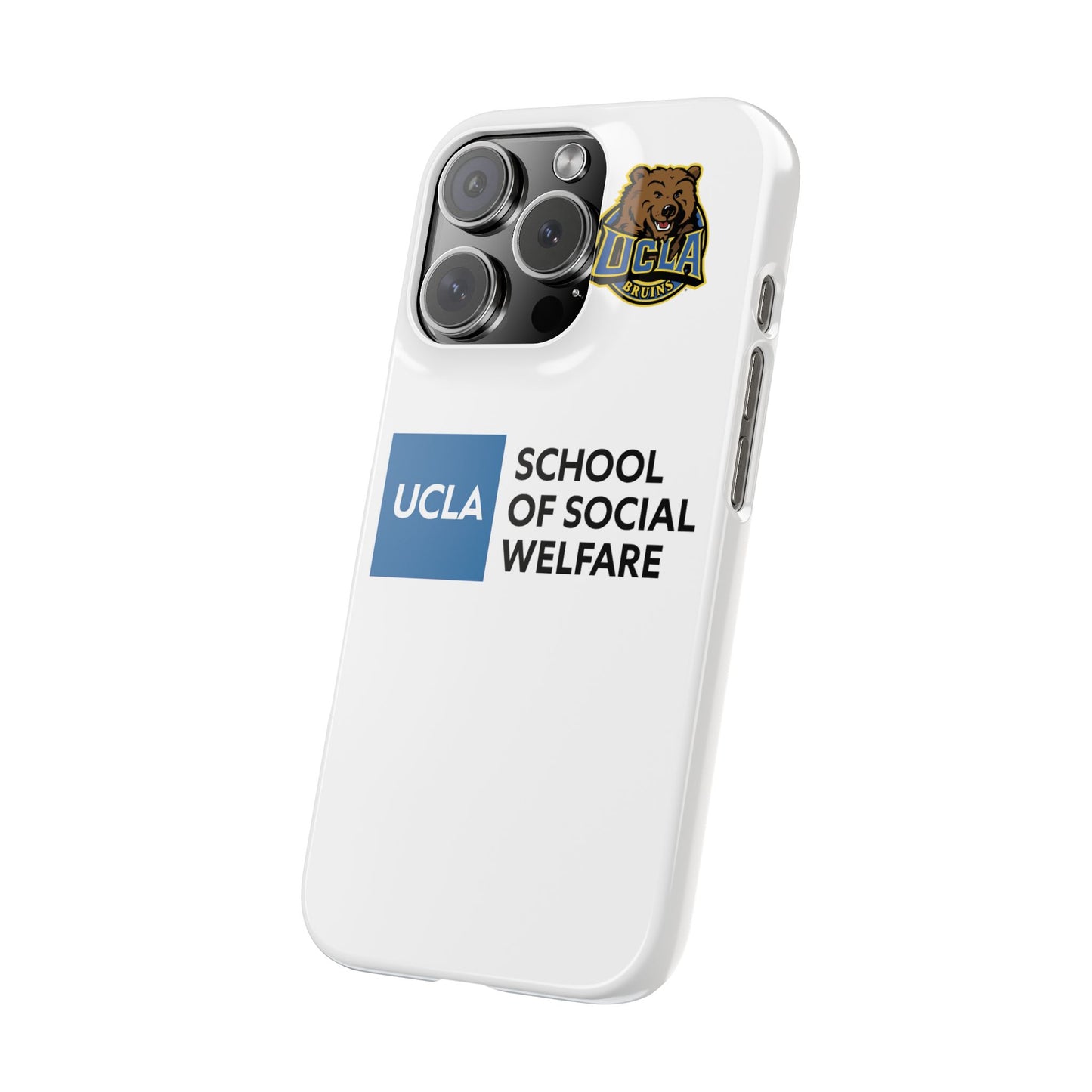 UCLA Slim I-Phone Case - School of Social Welfare (White)