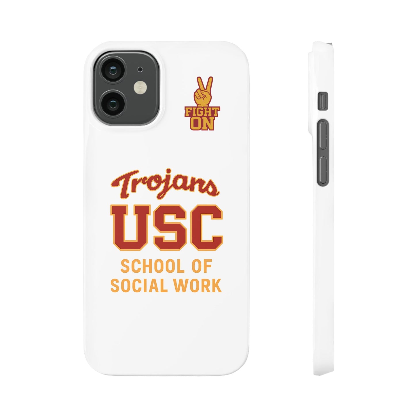 USC Trojans Slim I-Phone Case - School of Social Work (White)