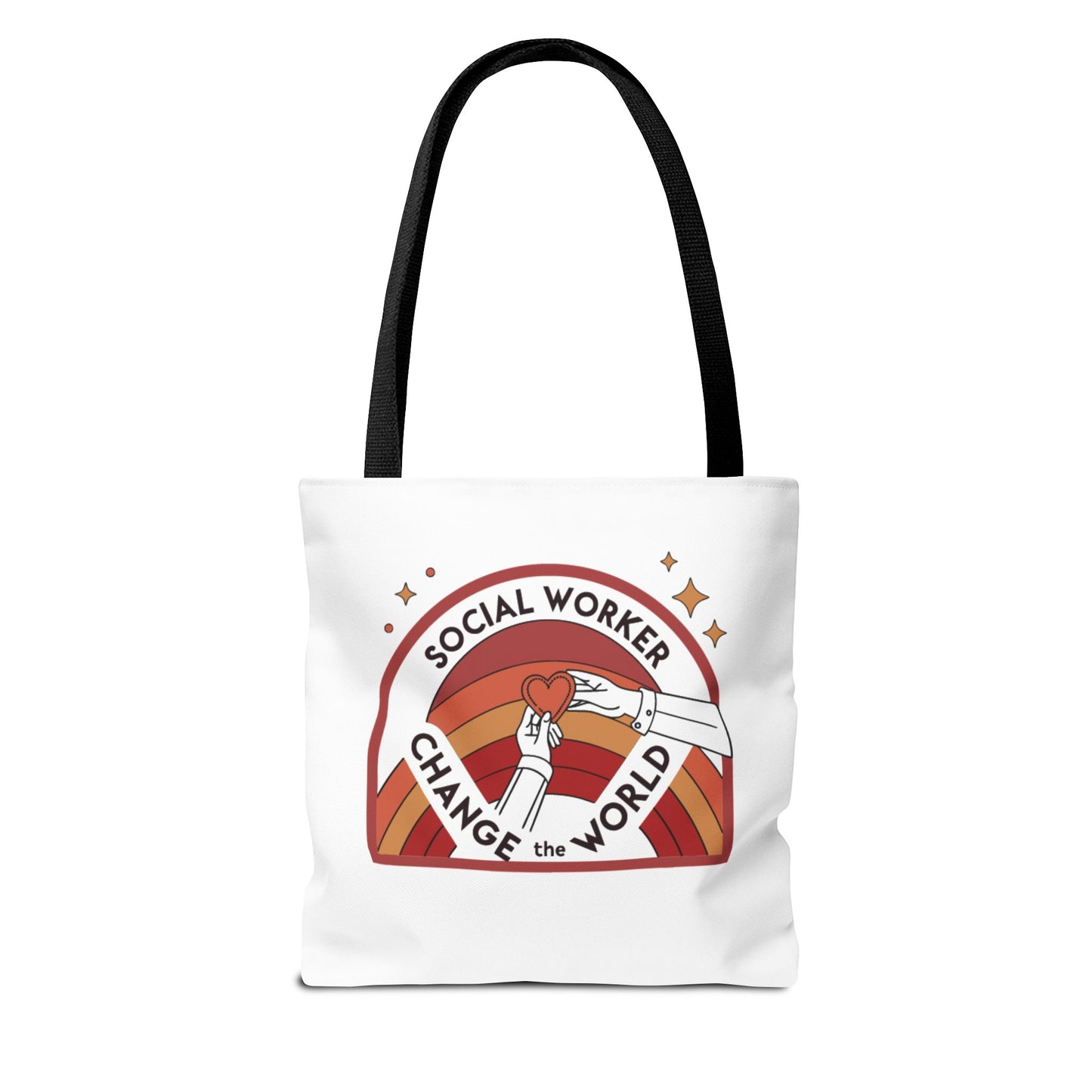 Social Worker Tote Bag — "Social Workers Are Everyday Heroes" / "Social Worker Change the World" Reusable Gift