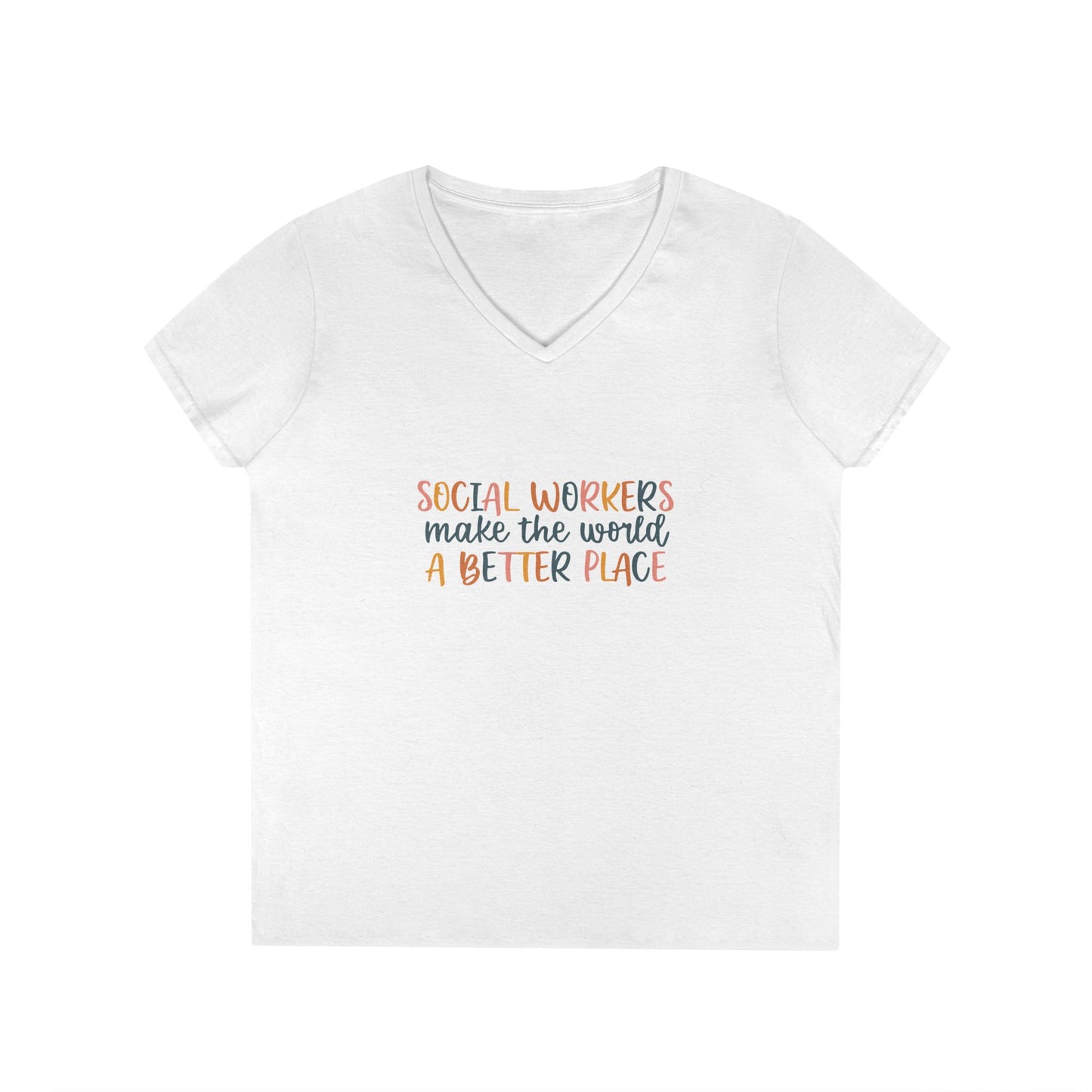 Social Workers Make The World A Better Place V-Neck T-Shirt