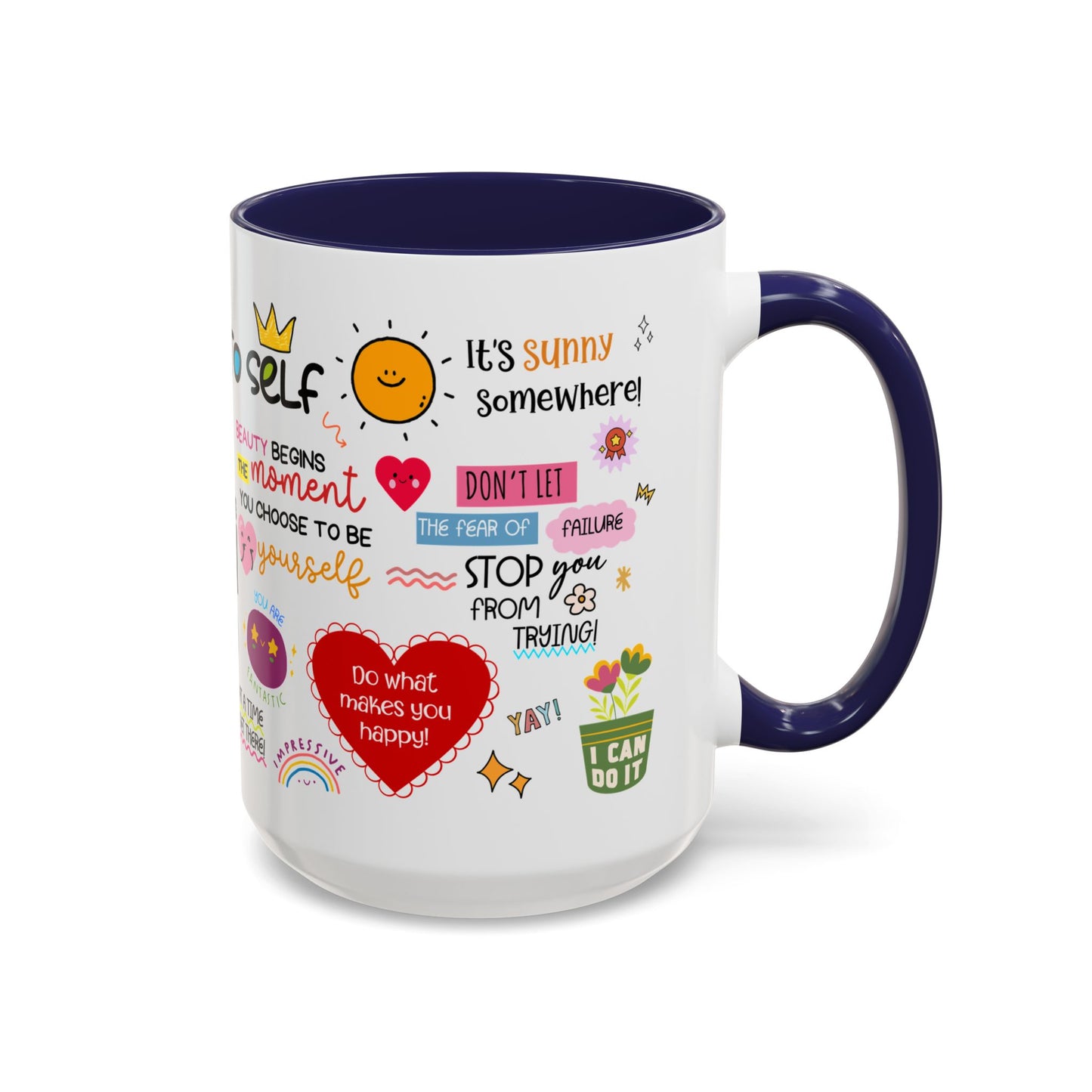 Note to Self Inspirational Coffee Mug — Motivational Quotes 15oz - Social Worker