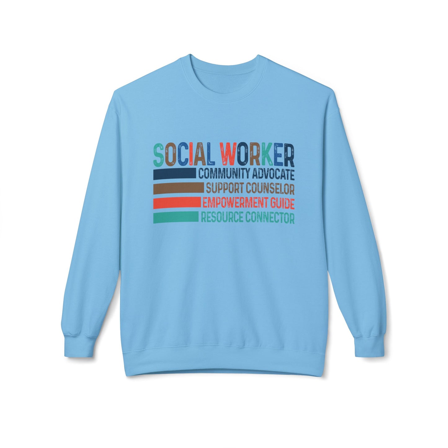 Social Worker Crewneck Sweatshirt — Retro & Fun Design