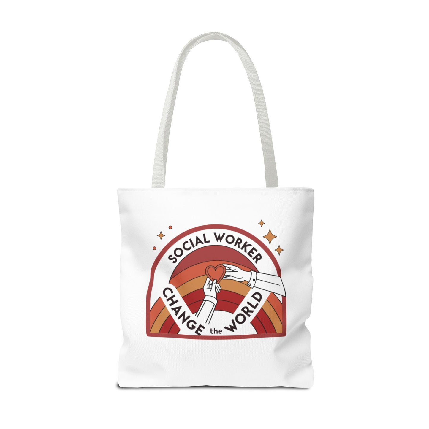 Social Worker Tote Bag — "Social Workers Are Everyday Heroes" / "Social Worker Change the World" Reusable Gift