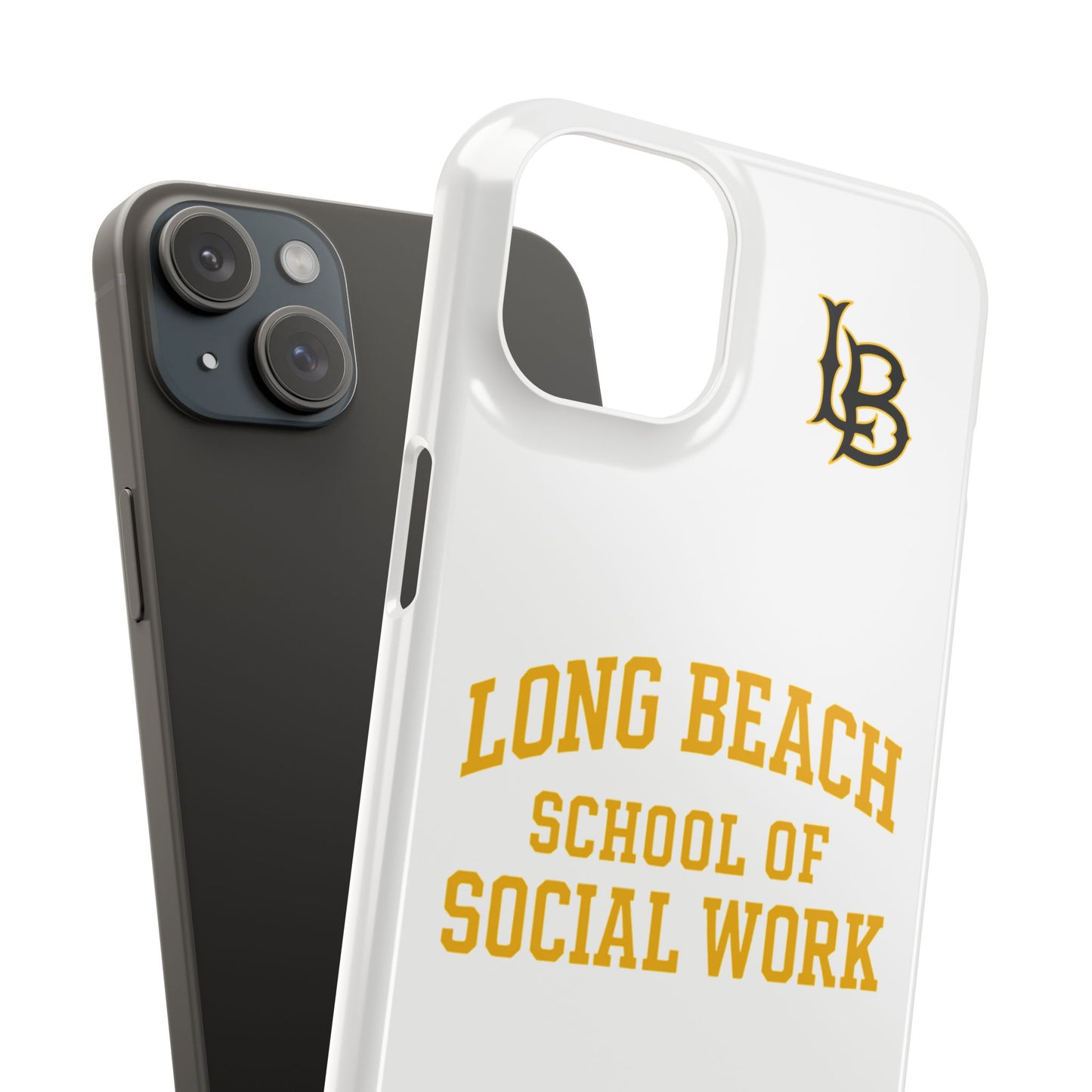 Long Beach State University - Slim I-Phone Case - School of Social Work (White