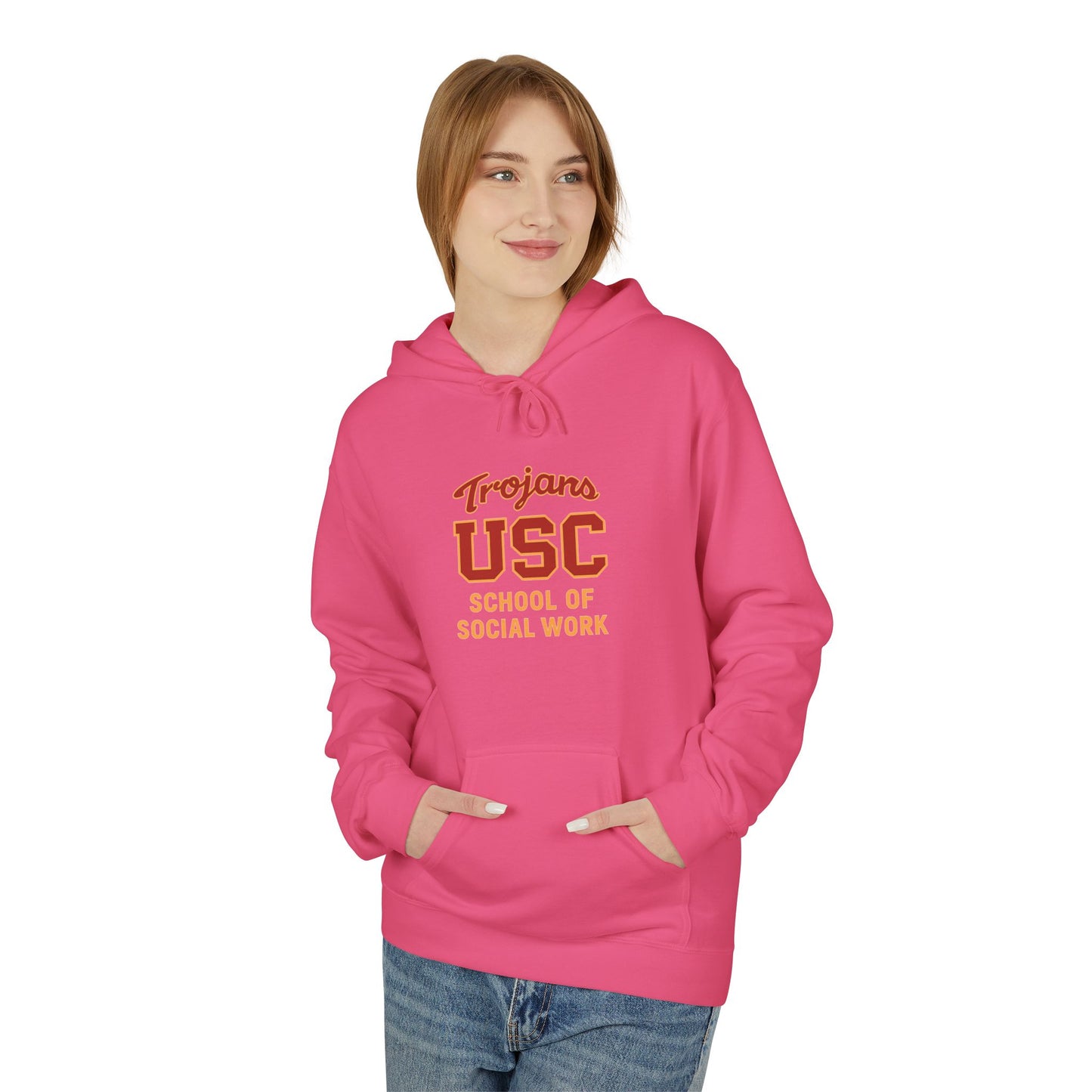 USC School of Social Work Unisex Softstyle Hoodie - Comfortable College Gear