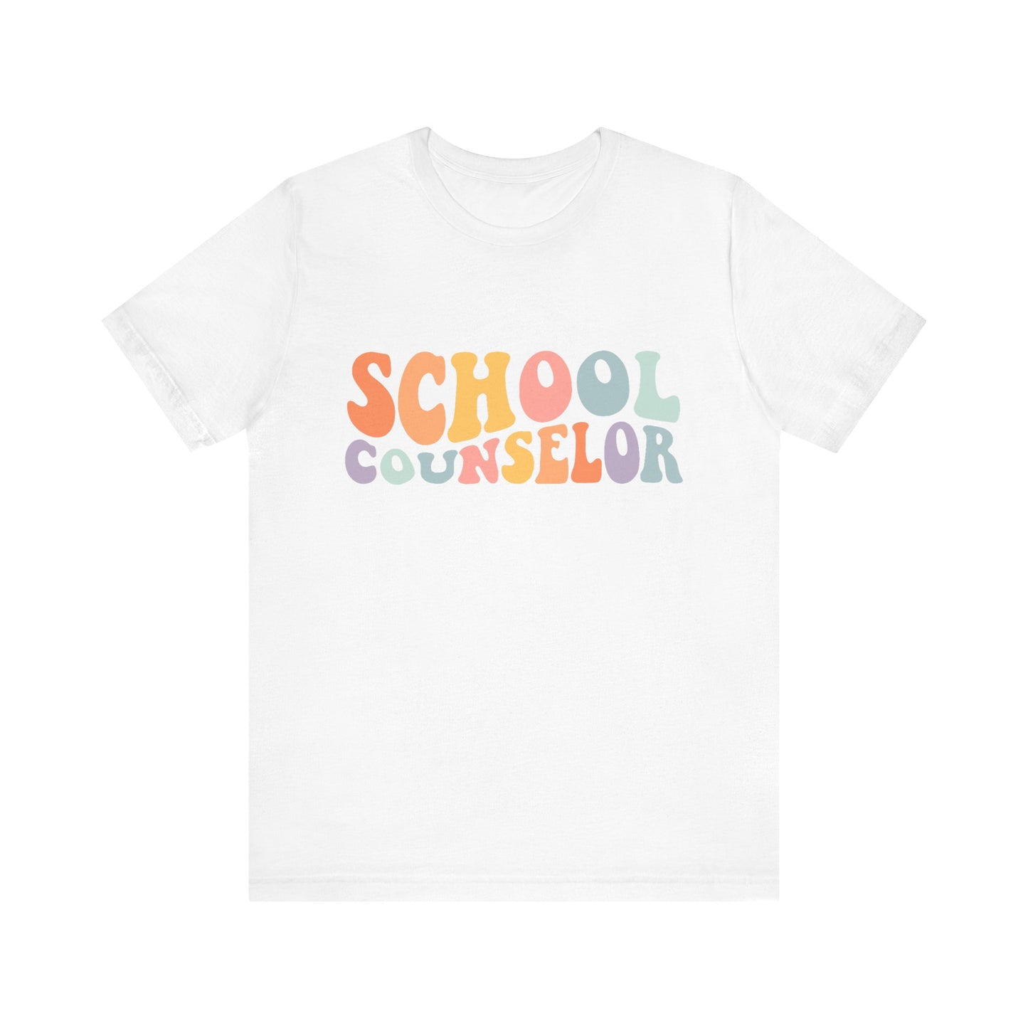 Unisex School Counselor Retro Shirt — Colorful Counseling Appreciation Tee