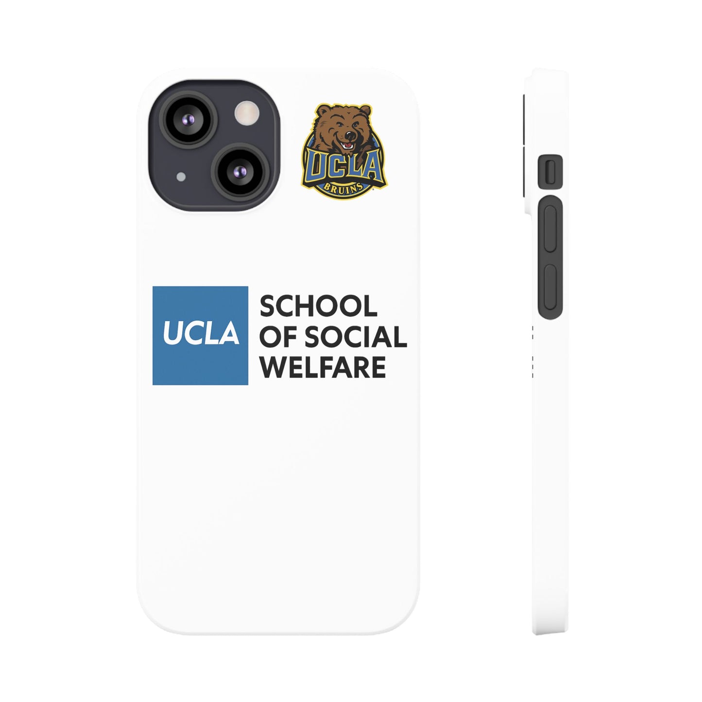 UCLA Slim I-Phone Case - School of Social Welfare (White)