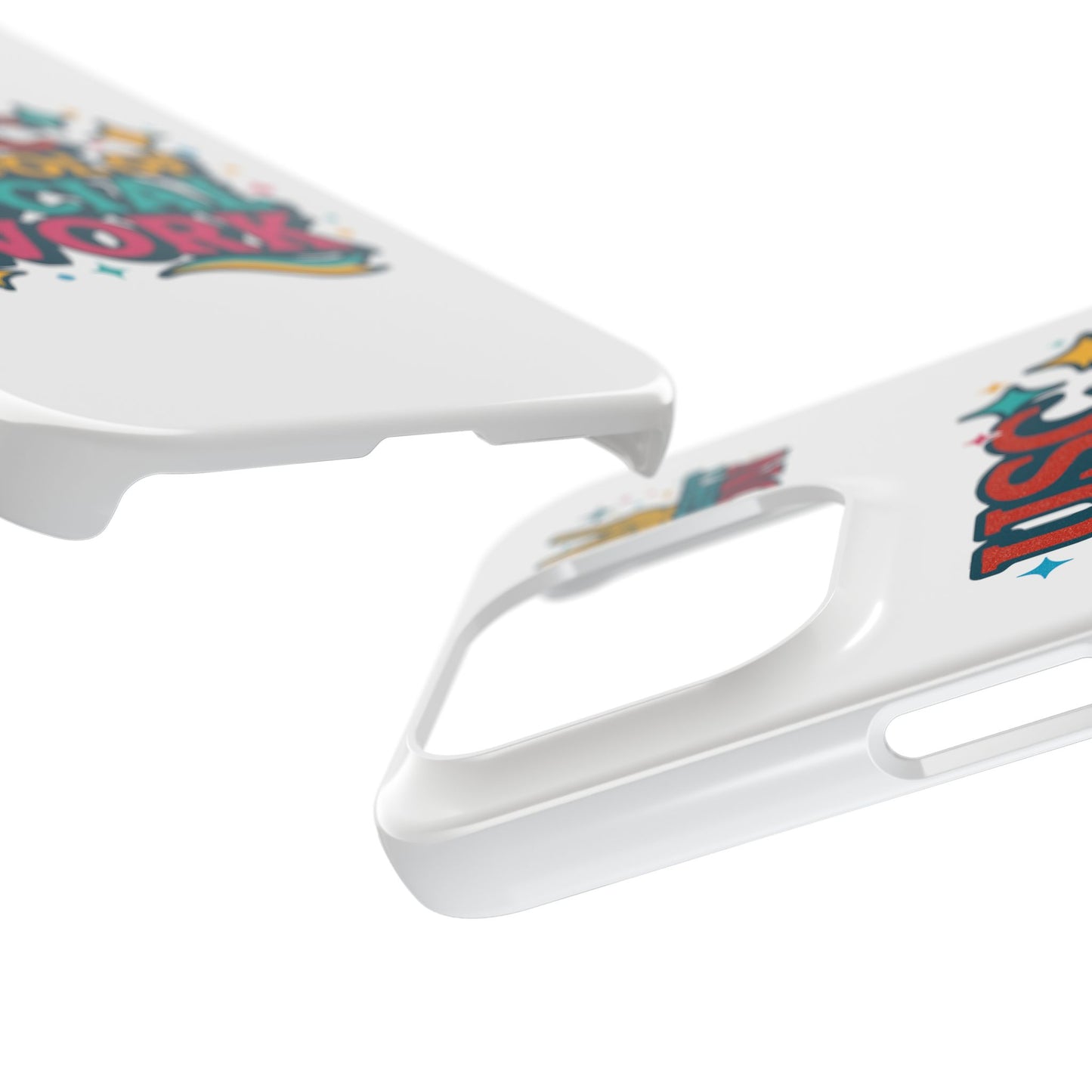 USC Trojans Slim I-Phone Case - School of Social Work - Glitter Style