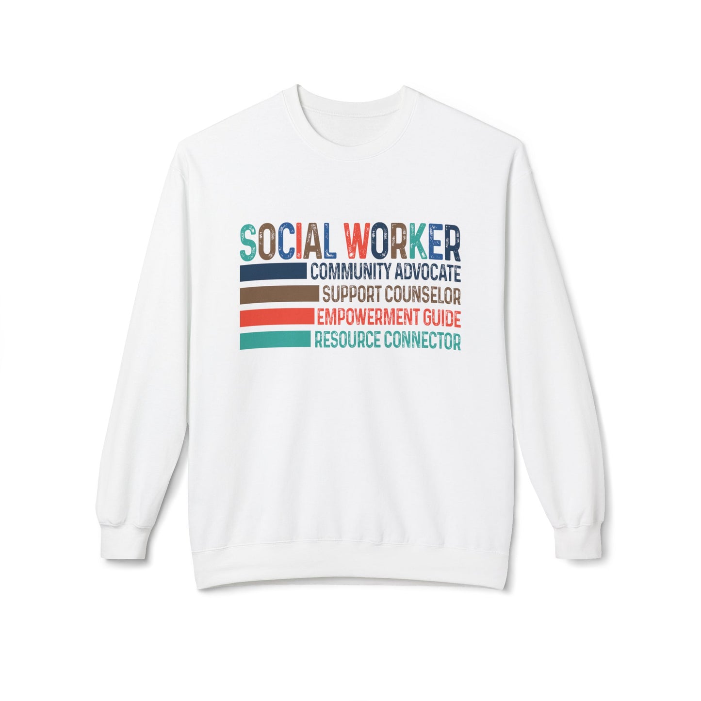 Social Worker Crewneck Sweatshirt — Retro & Fun Design