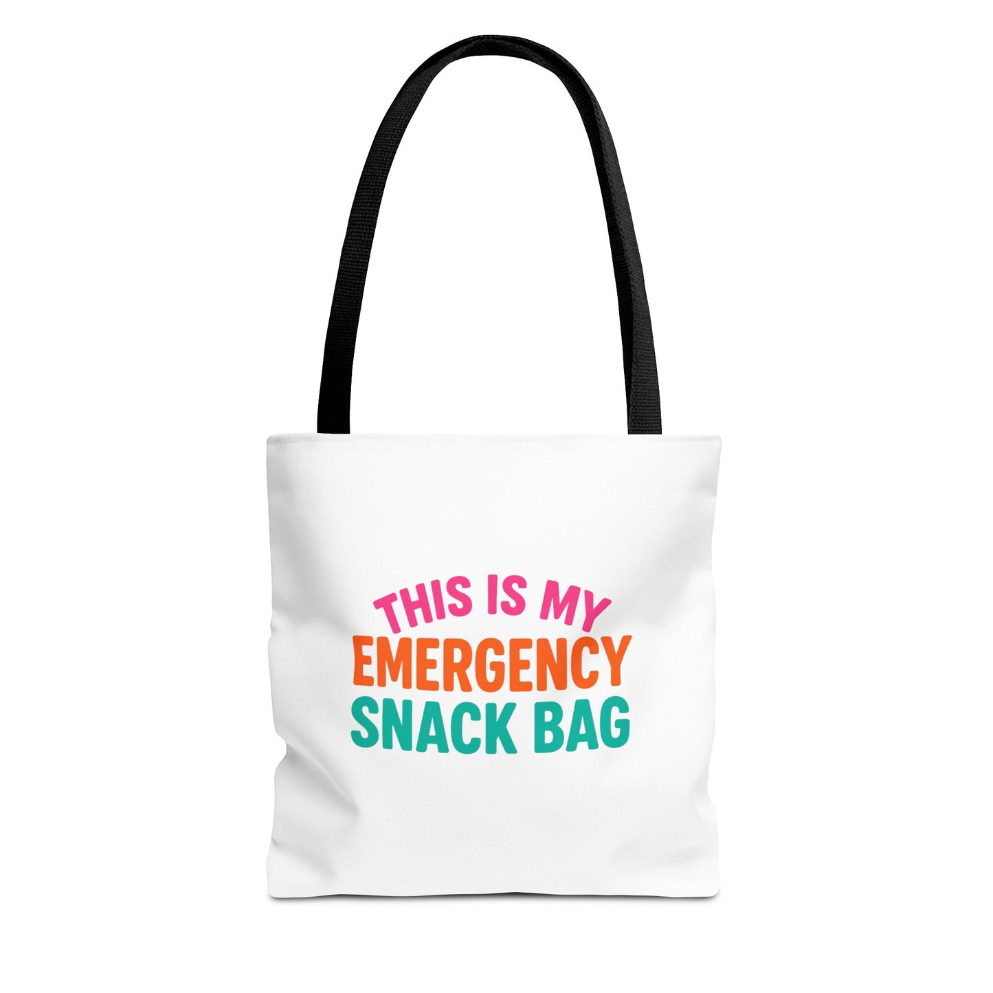 Snack Emergency Tote Bag — "This Is My Emergency Snack Bag" Cute Grocery/Everyday Carry (Social Work/Mental Health)