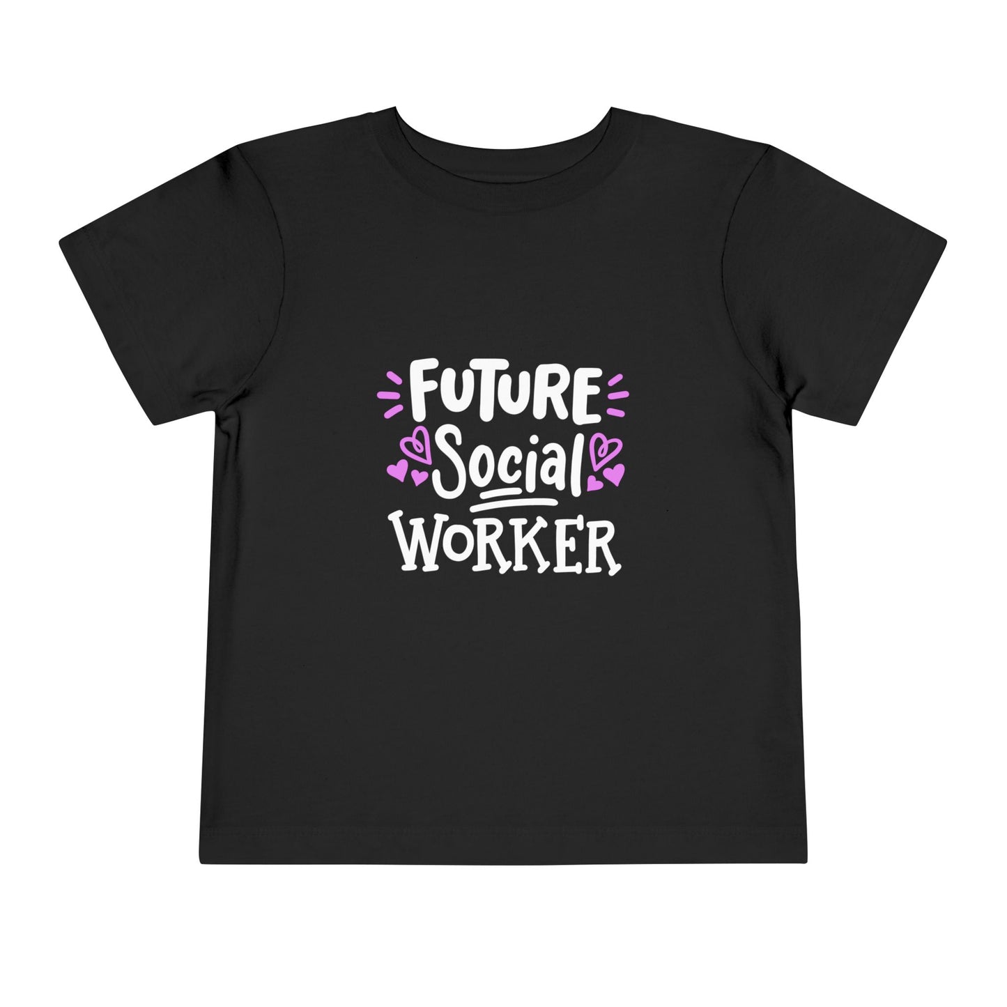 Toddler Tee — “Future Social Worker” Short Sleeve Shirt