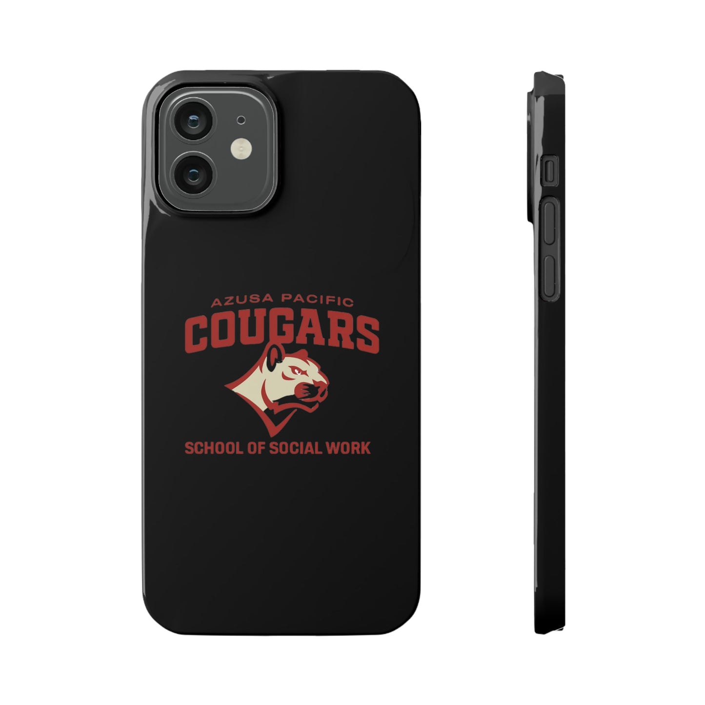 Azuza Pacific University - Slim I-Phone Case - School of Social Work (Black)