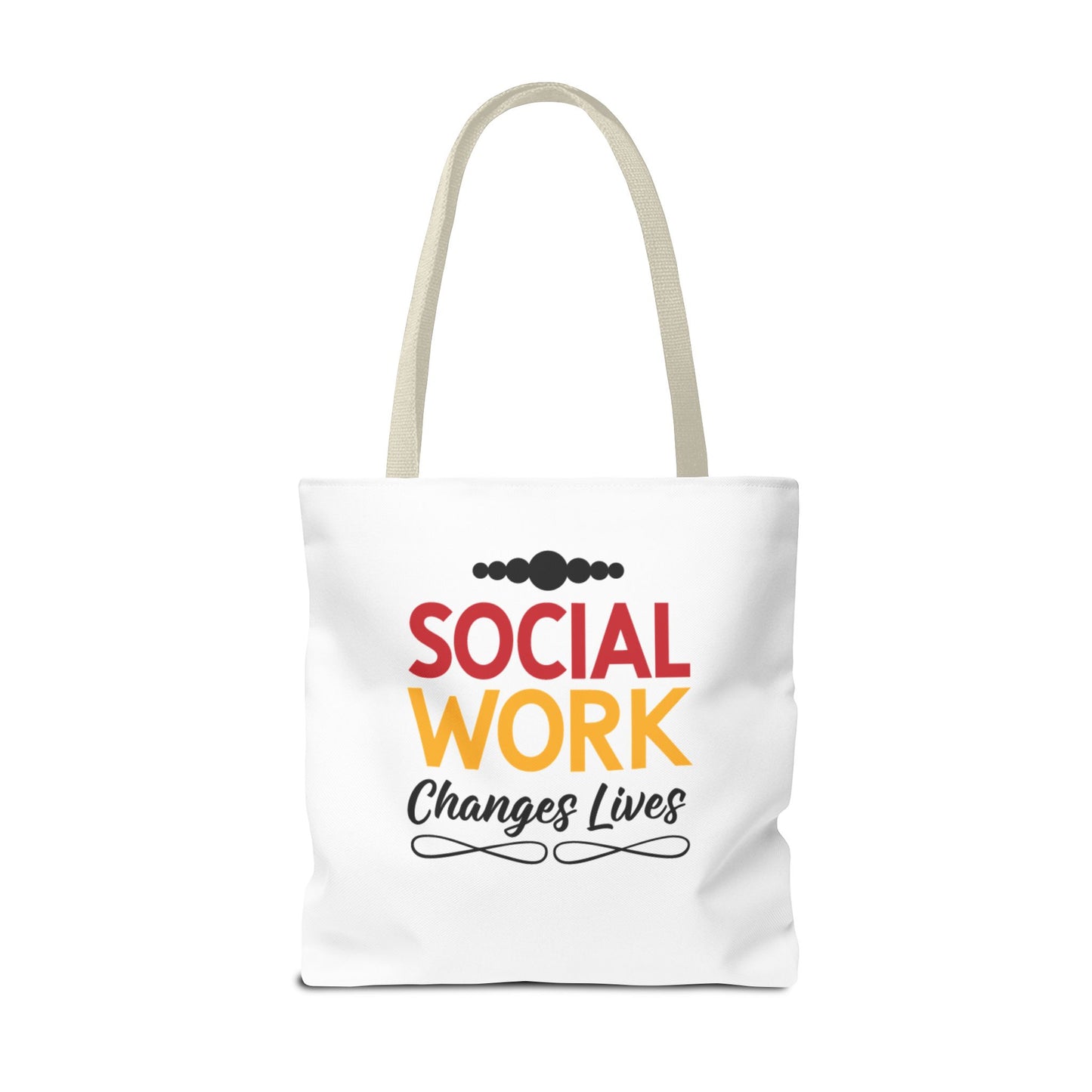 Social Worker Tote Bag — Inspirational "Social Workers Inspire Change" Two Side Design