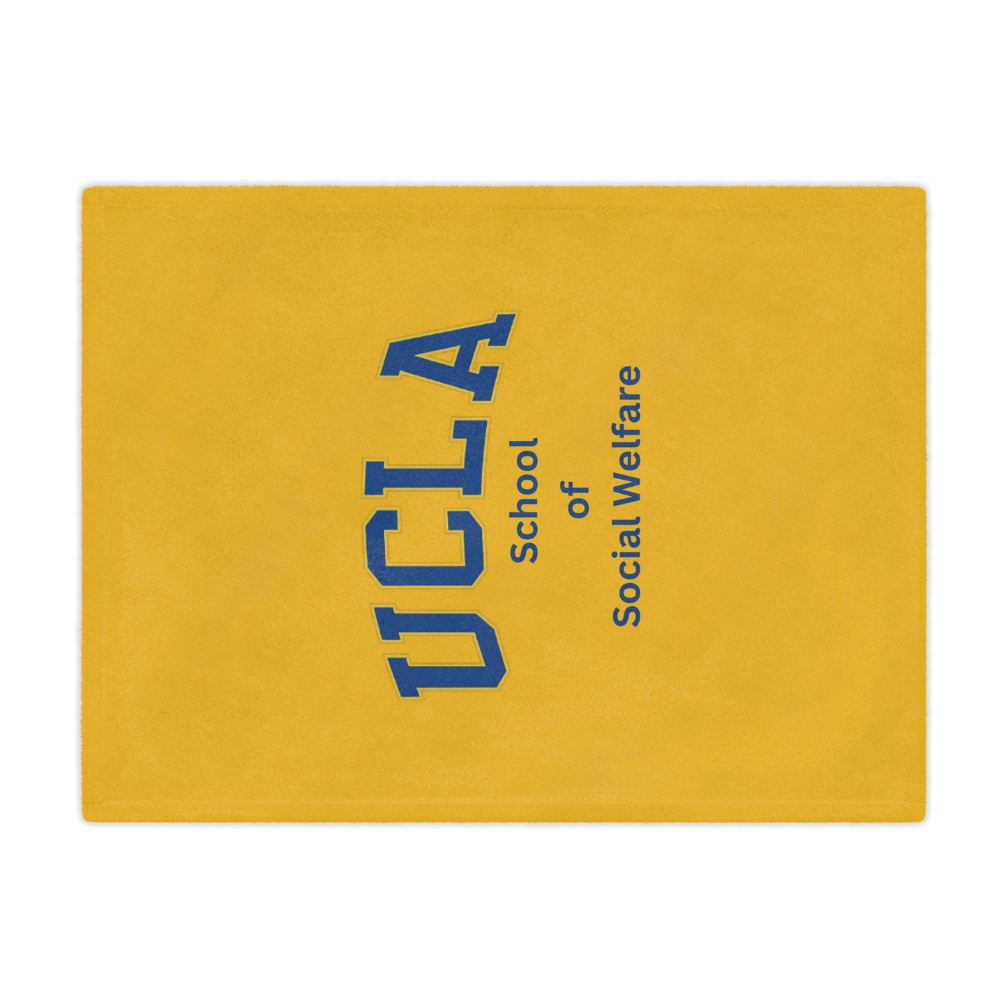 UCLA School of Social Welfare Mini Blanket - Great for your office chair or your couch at home!