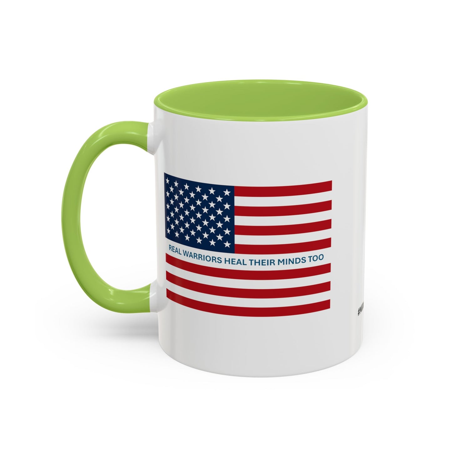 Military Social Work -Empowering Coffee Mug - "Real Warriors Heal Their Minds Too " - Perfect Gift for Advocates and Supporters